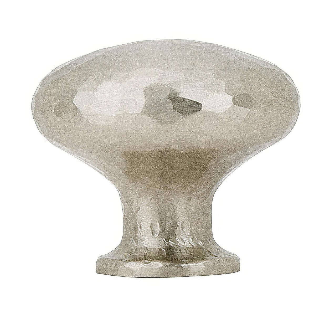 Emtek 86037US15 Hammered 1-1/4" Solid Brass Round Arts & Crafts Cabinet Knob Satin Nickel