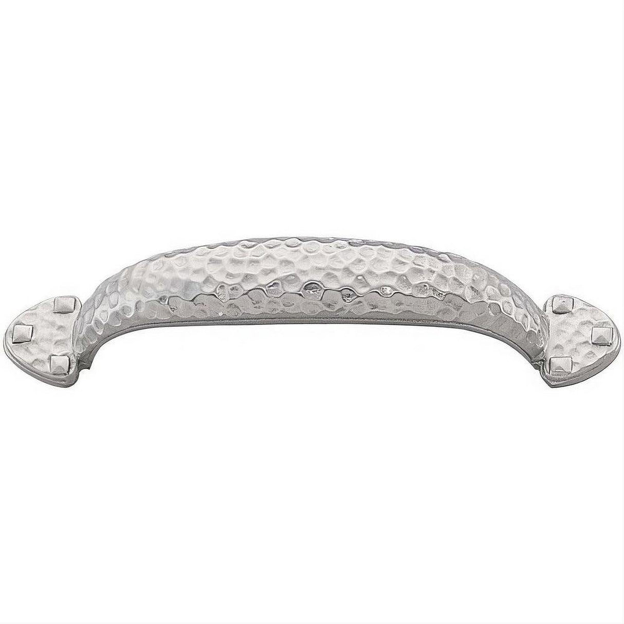 Emtek 86046US15 Hammered 3" Solid Brass Arts & Crafts Cabinet Pull Satin Nickel