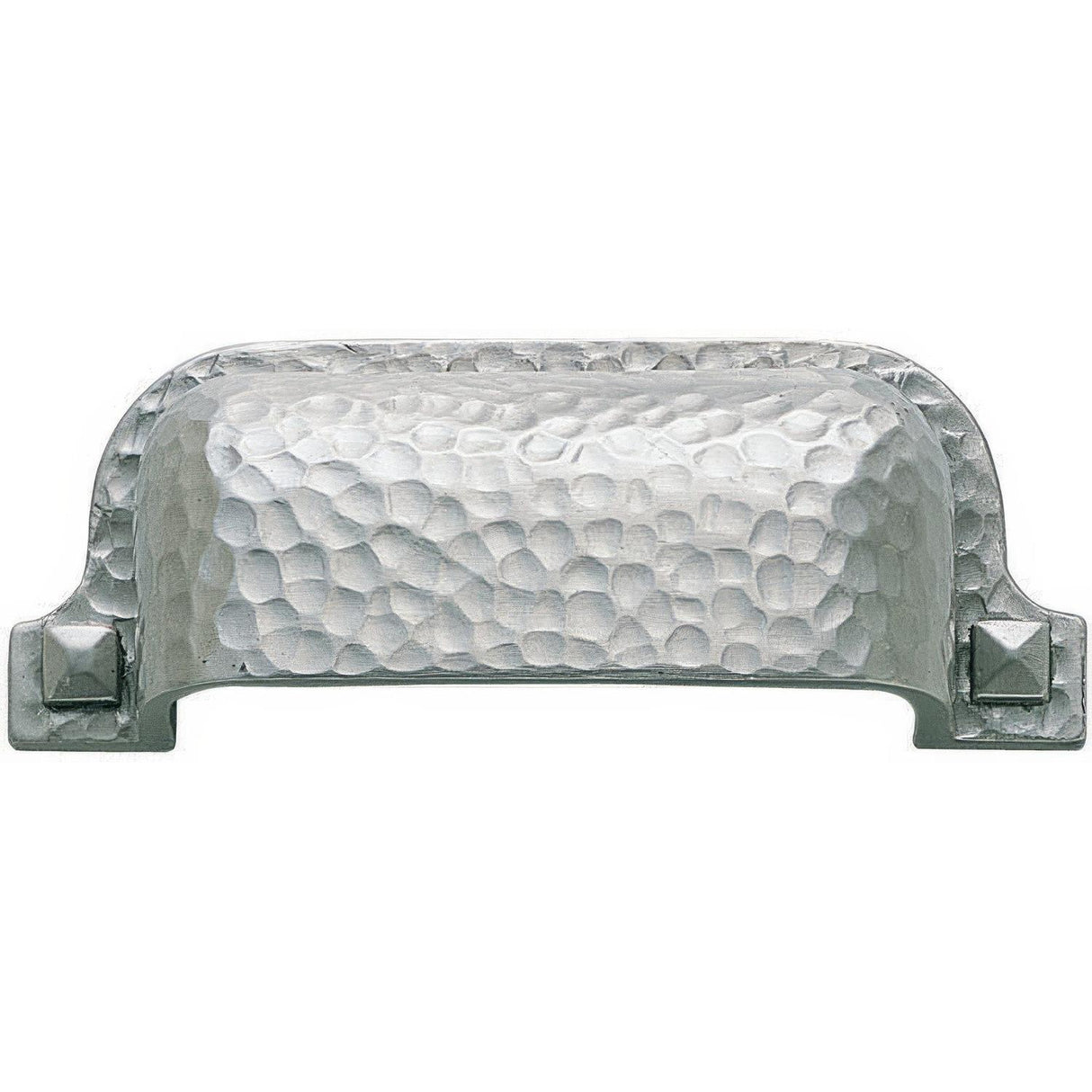 Emtek 86049US15 Hammered 3" Solid Brass Arts & Crafts Cabinet Bin Pull Satin Nickel