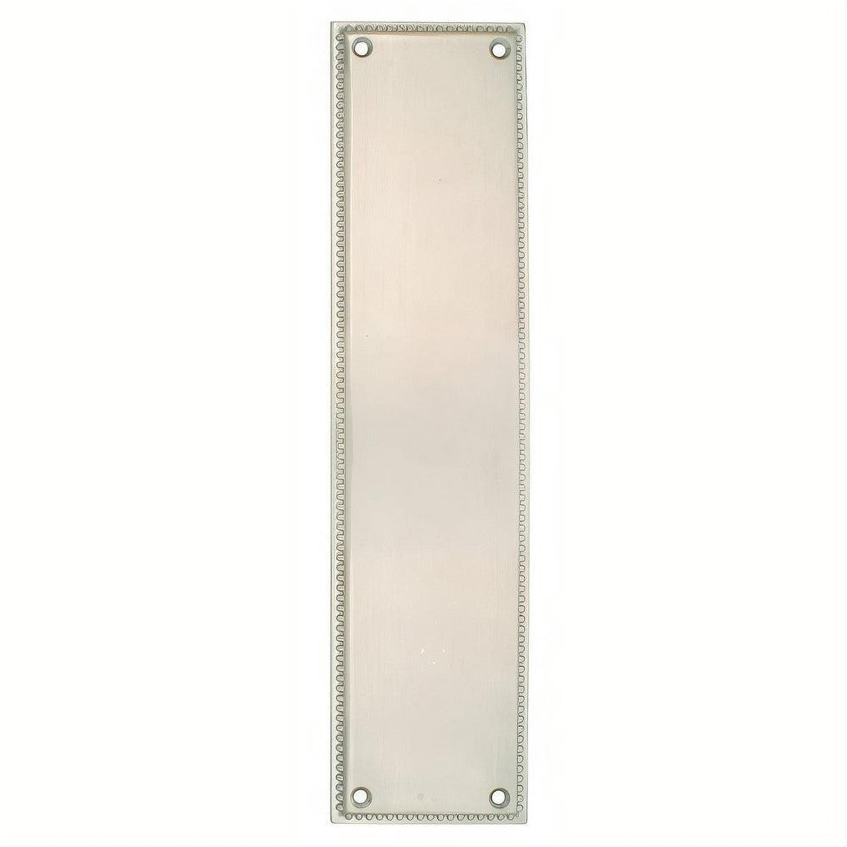 Emtek 86081US14 Designer Brass 12" Height Solid Brass Knoxville Push Plate Polished Nickel Lifetime
