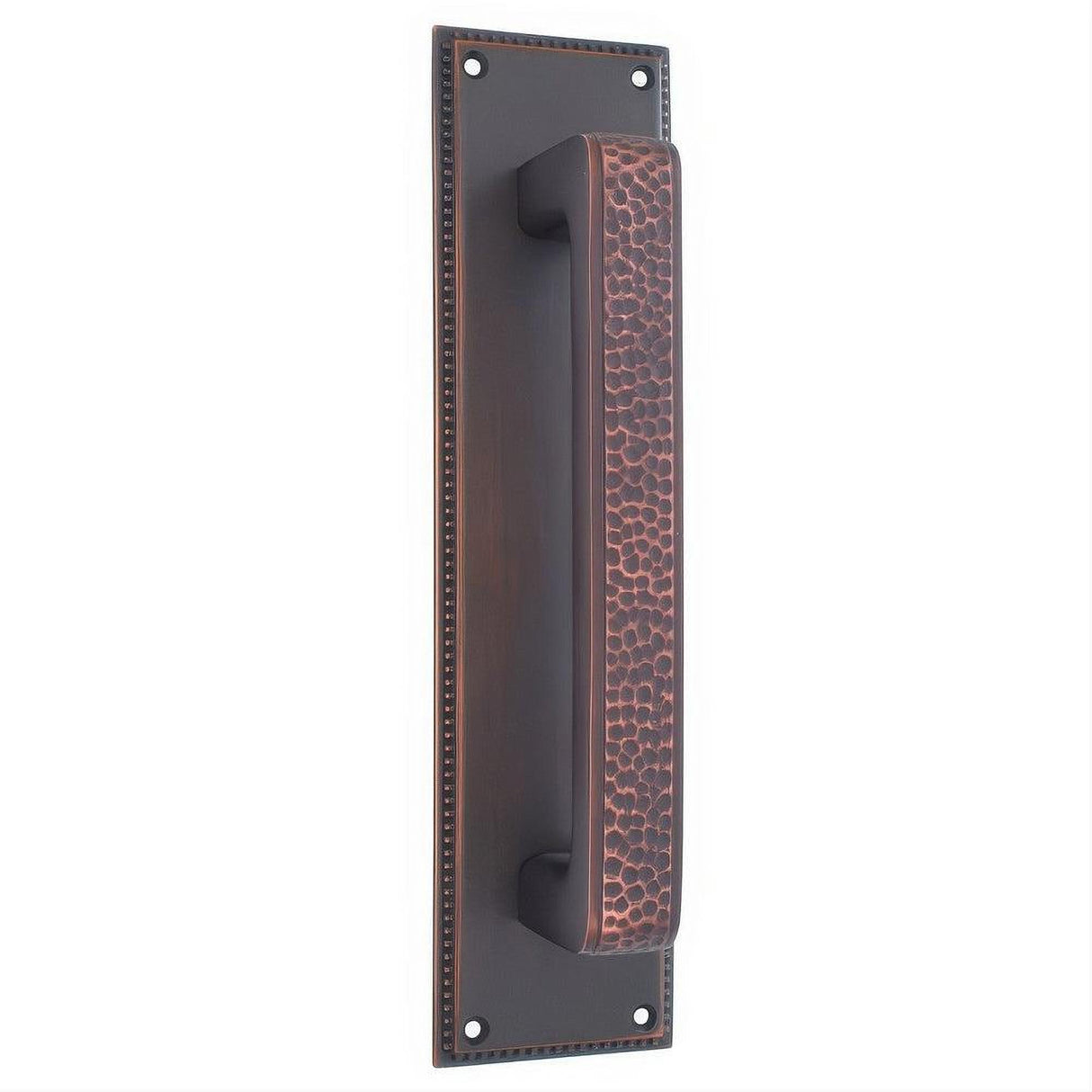 Emtek 86082US10B 12" Height Solid Brass Knoxville Pull Plate - Plate Only Oil Rubbed Bronze