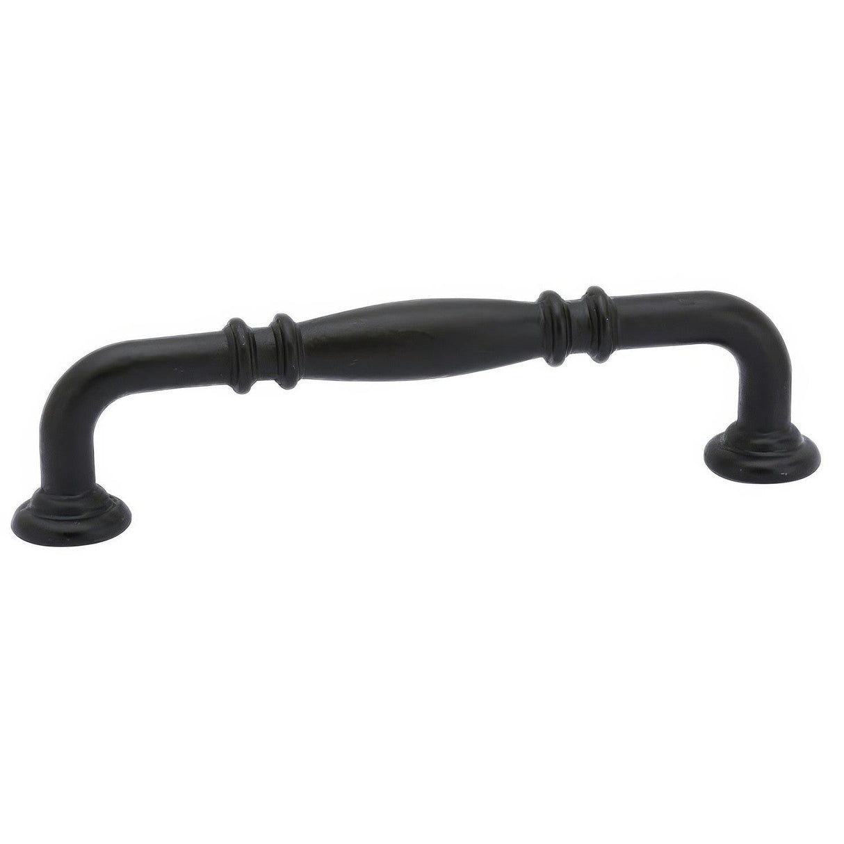Emtek 86101FB Ribbed 3-1/2" Tuscany Bronze Cabinet Pull Flat Black