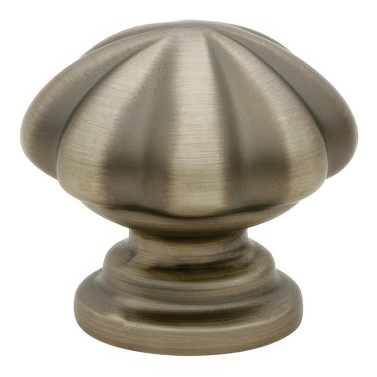 Emtek 86121US15A Melon 1" Solid Brass Cabinet Knob Pewter