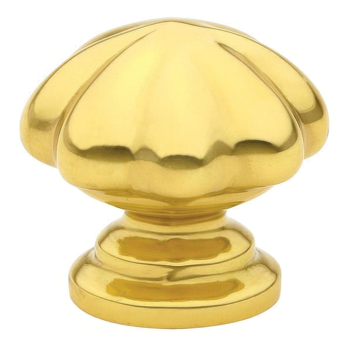 Emtek 86121US3 Melon 1" Solid Brass Cabinet Knob Polished Brass