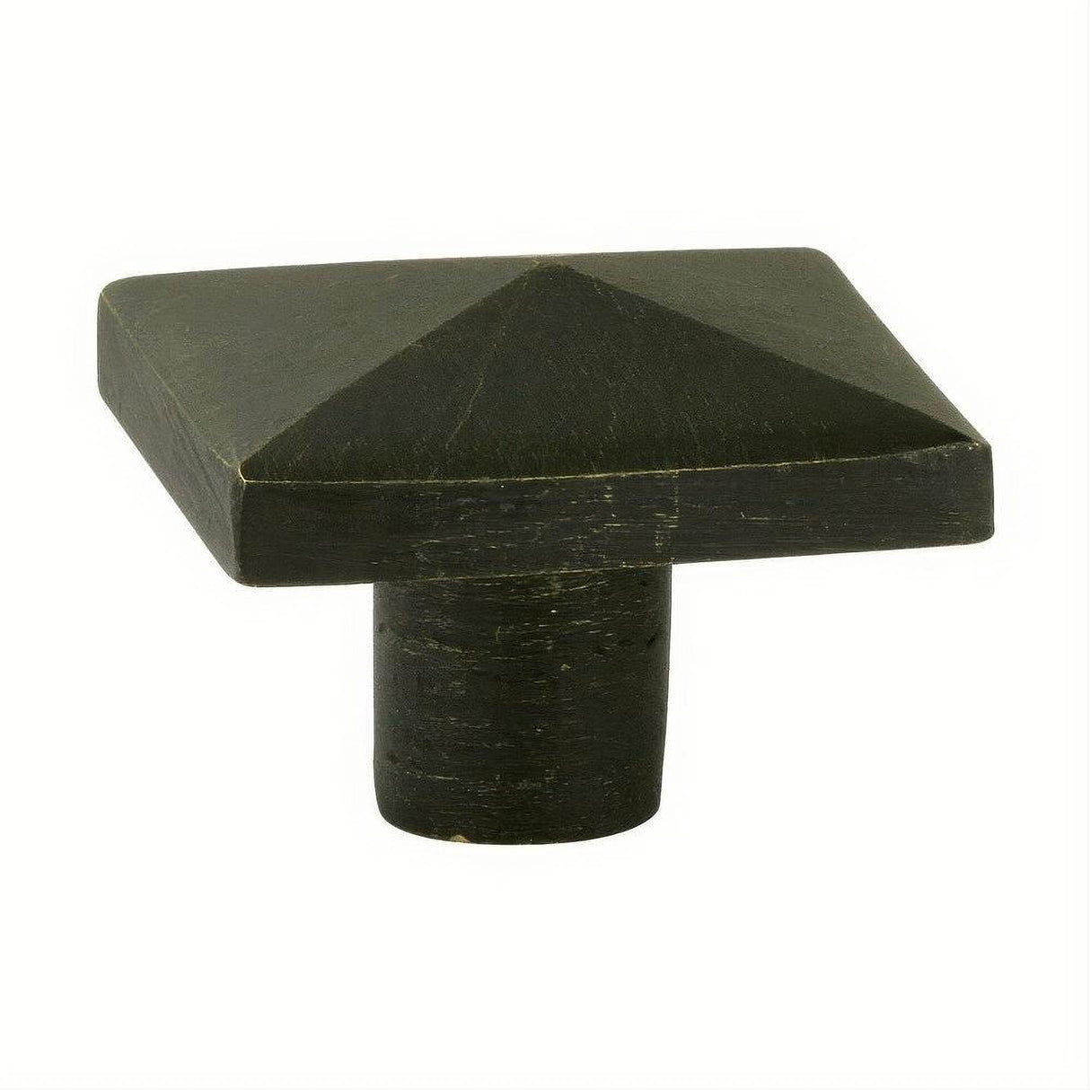Emtek 86146MB Sandcast Bronze 1-5/8" Square Cabinet Knob Medium Bronze