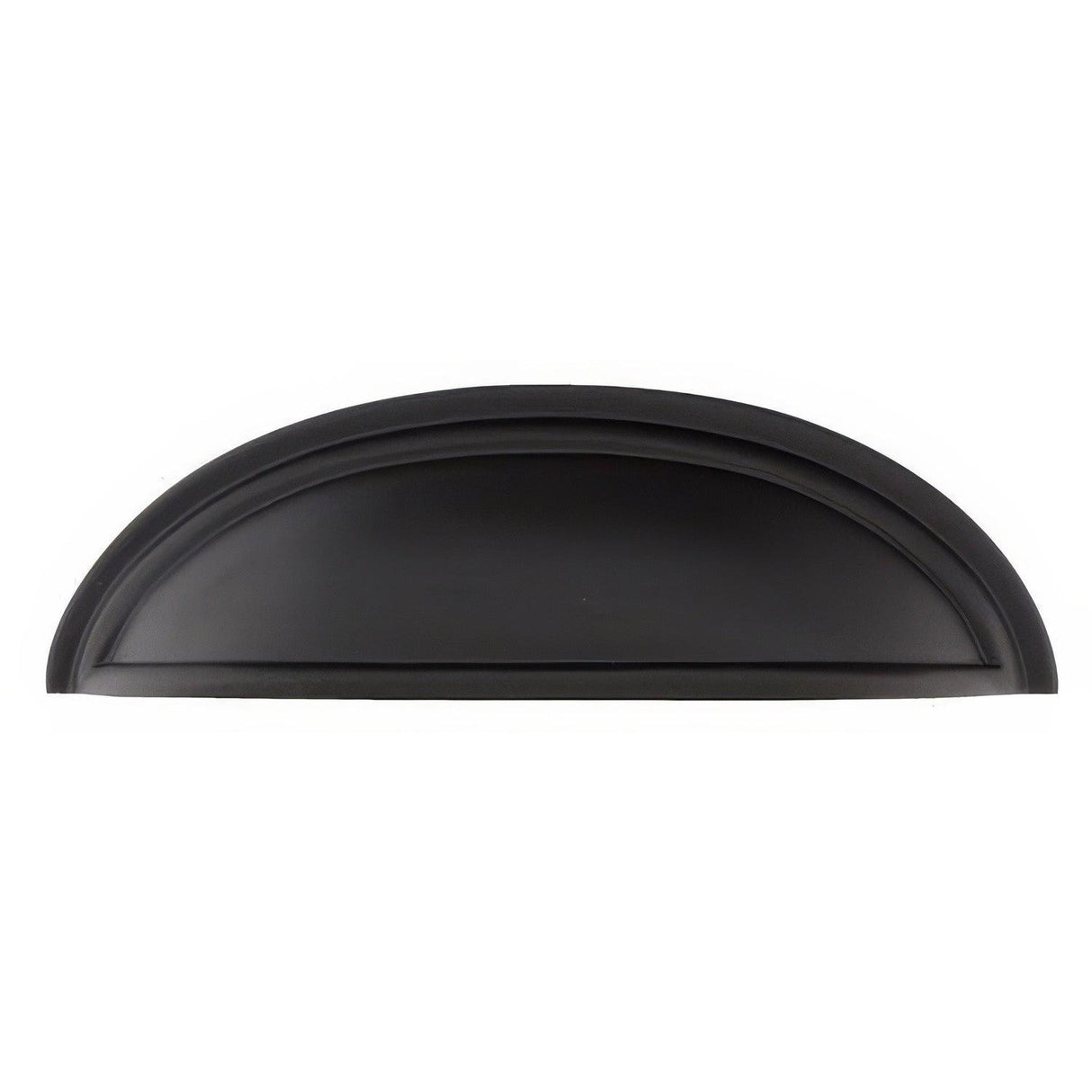 Emtek 86173US19 4" Solid Brass Cabinet Cup Pull Flat Black