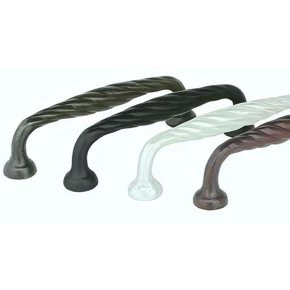 Emtek 86238FB Twist 6" Tuscany Bronze Fixed Cabinet Pull Flat Black