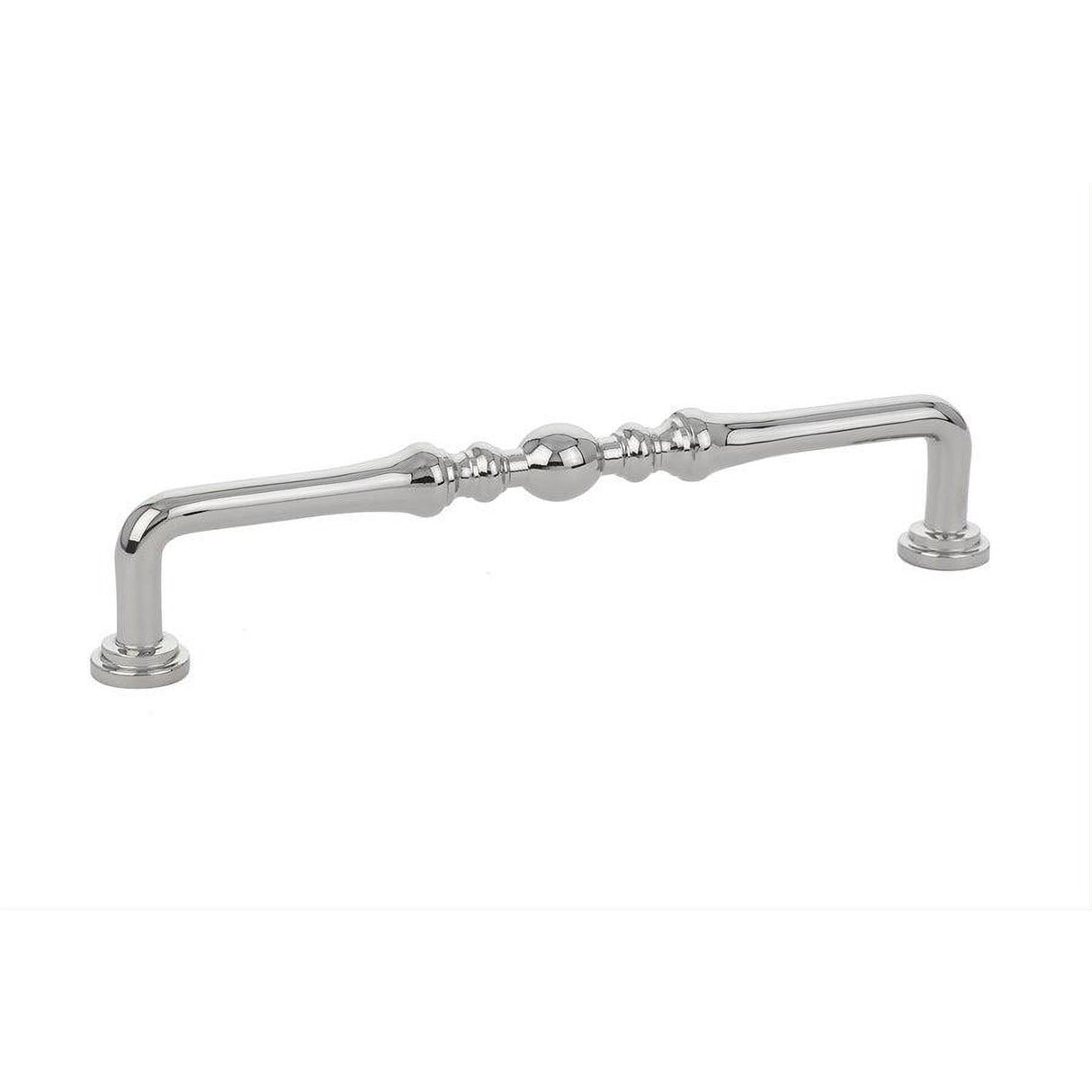 Emtek 86248US19 Spindle 6" Solid Brass Cabinet Pull Flat Black