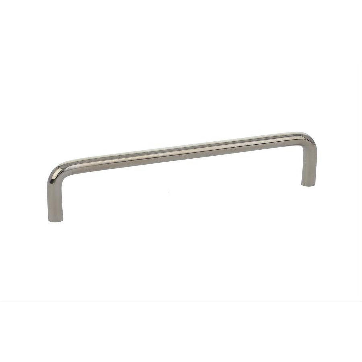 Emtek 86249US19 Wire 6" Solid Brass Cabinet Pull Flat Black