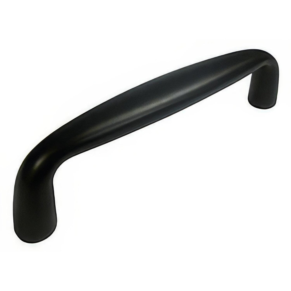 Emtek 86258US19 Orbit 4" Solid Brass Modern Bar Cabinet Pull Flat Black