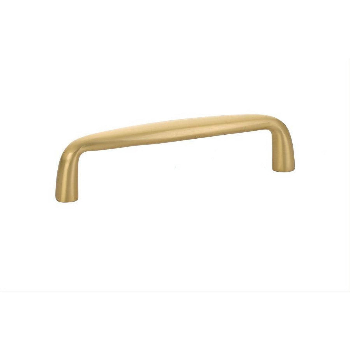 Emtek 86258US4 Orbit 4" Solid Brass Modern Bar Cabinet Pull Satin Brass