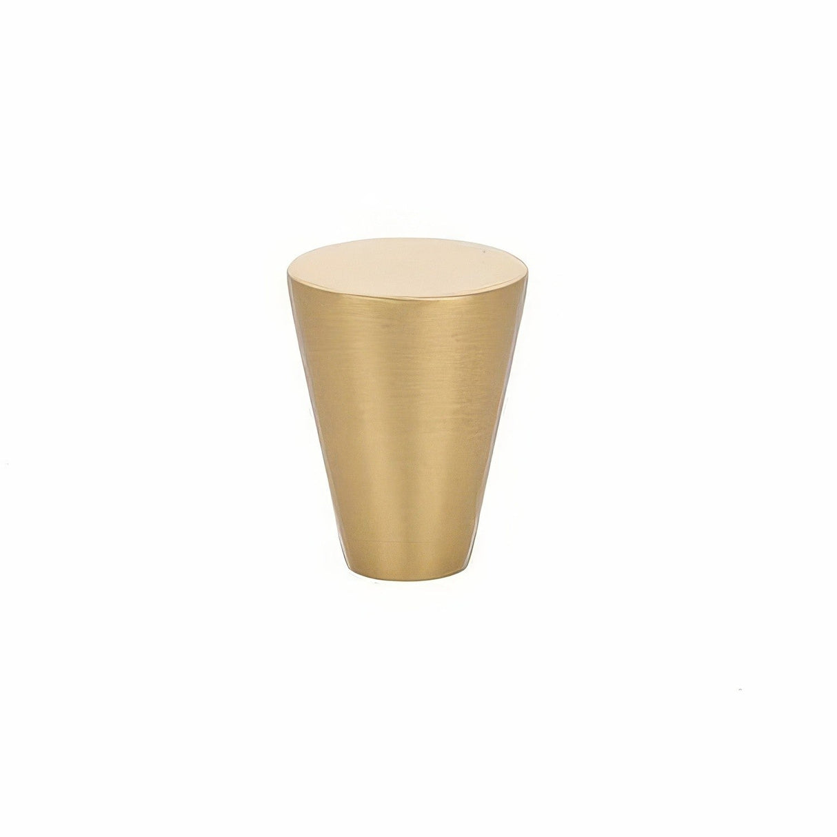 Emtek 86261US4 86261US Cone 1" Solid Brass Modern Cabinet Knob Satin Brass
