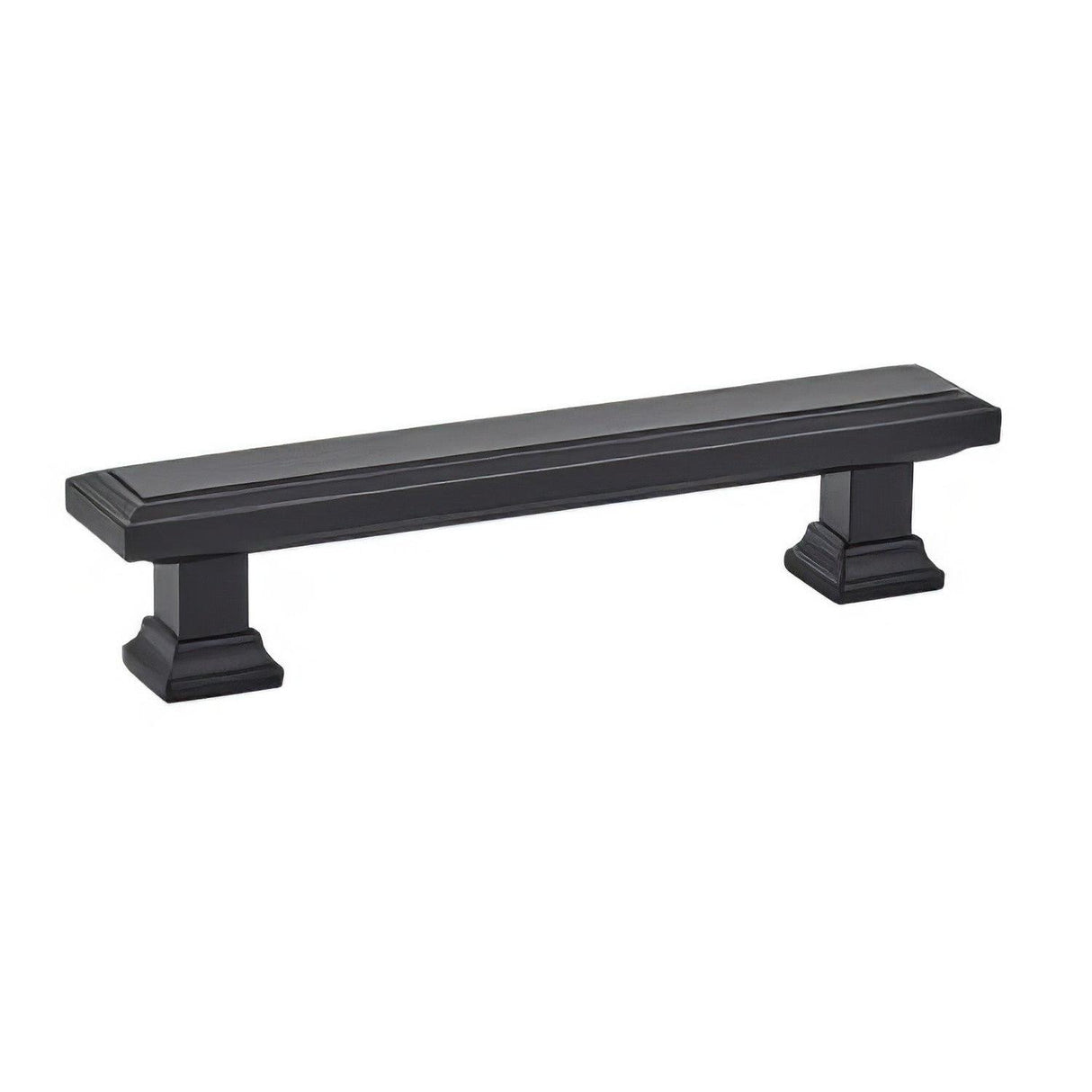 Emtek 86300US19 86300US Geometric 3.5" Solid Brass Rectangular Cabinet Pull Flat Black