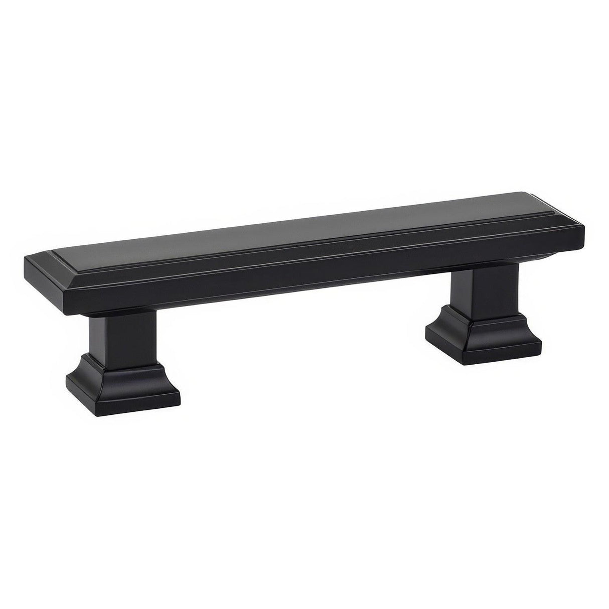 Emtek 86303US19 86303US Geometric 10" Solid Brass Rectangular Cabinet Pull Flat Black