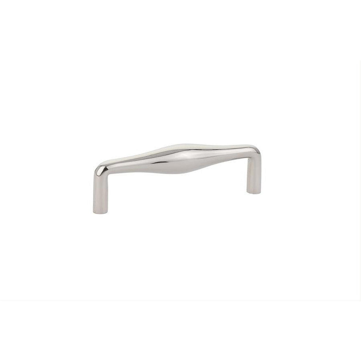 Emtek 86311US14 Dane 4" Mid Century Modern Solid Brass Drawer Pull Polished Nickel Lifetime