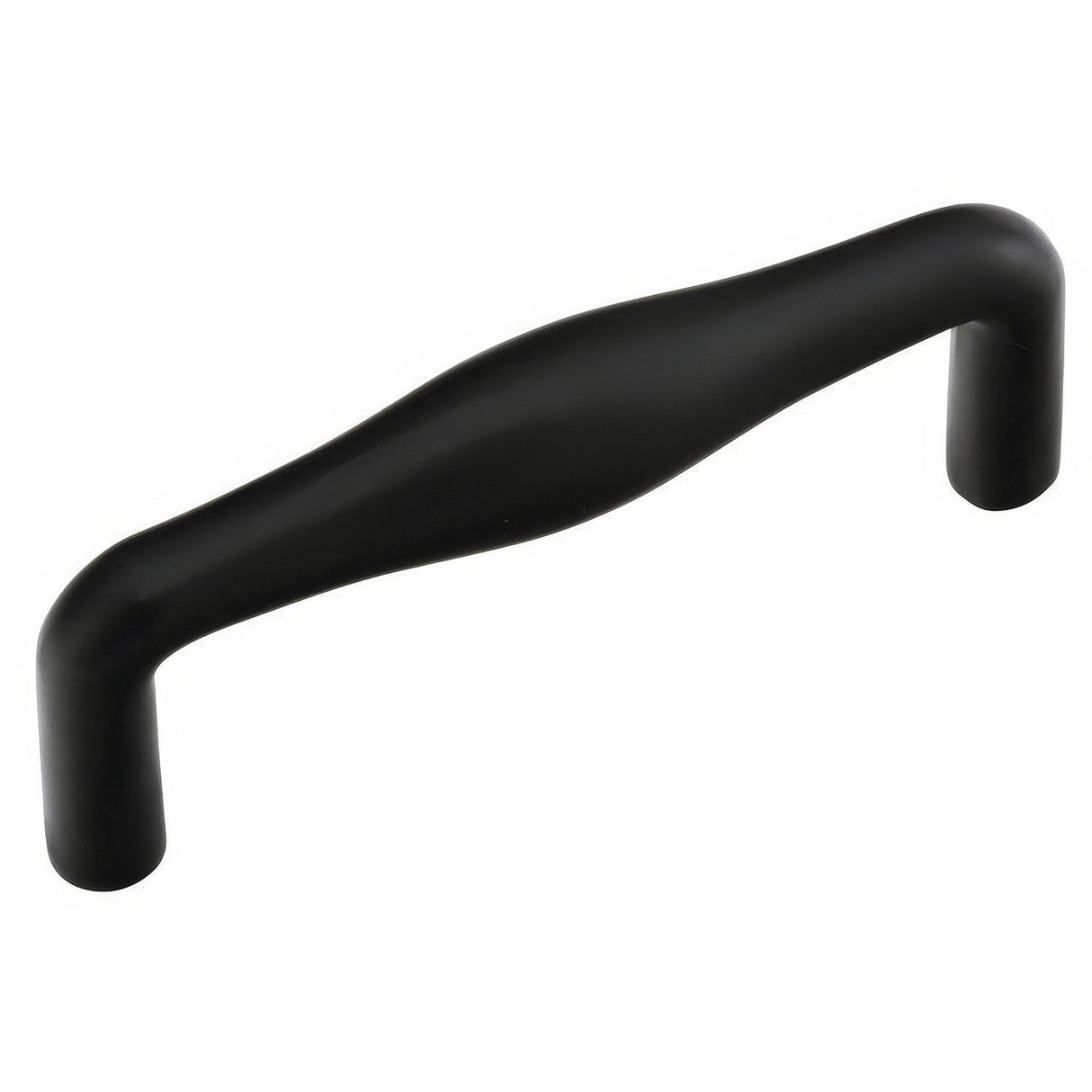 Emtek 86311US19 Dane 4" Mid Century Modern Solid Brass Drawer Pull Flat Black