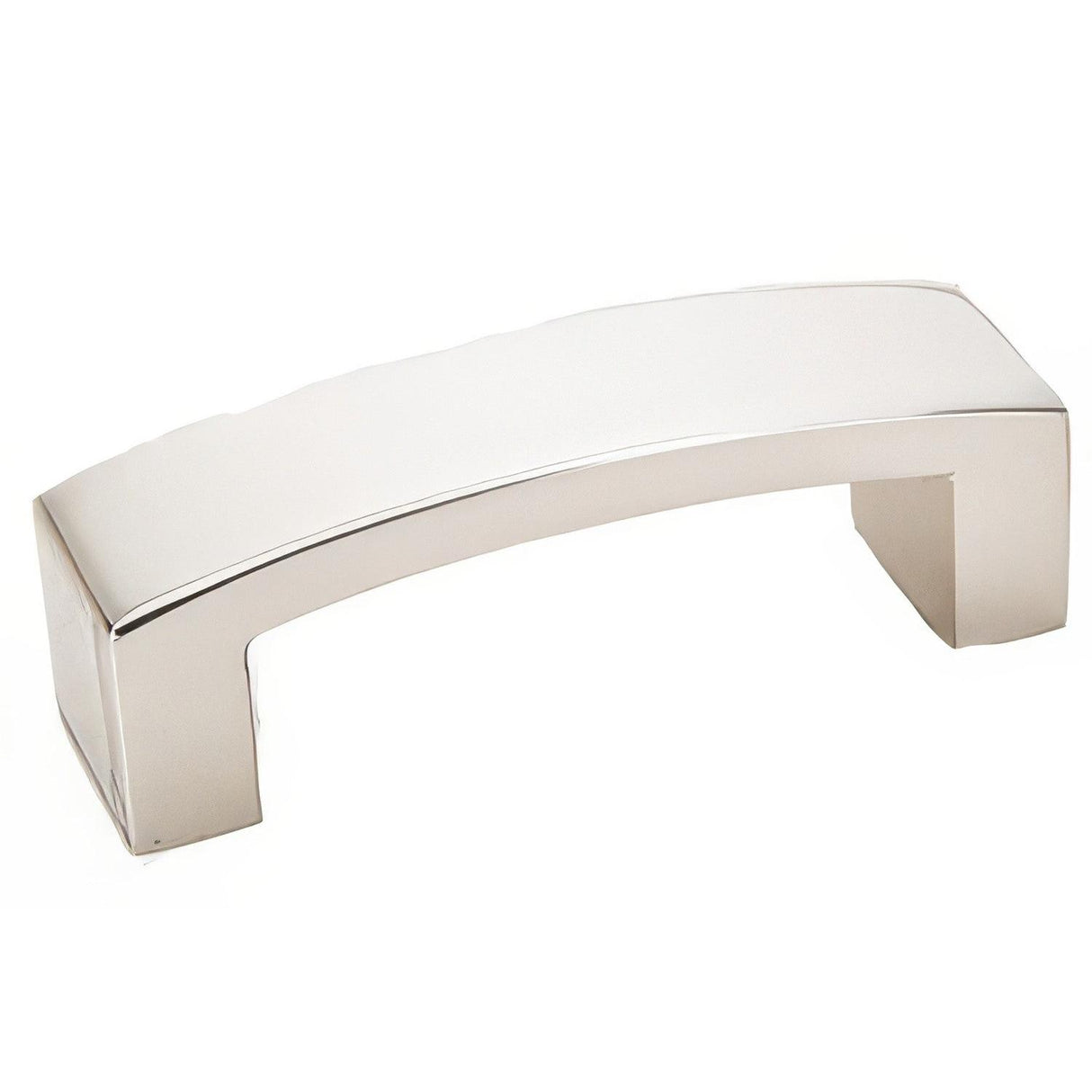 Emtek 86325US14 Bauhaus 4" Mid Century Modern Solid Brass Cabinet Pull Polished Nickel