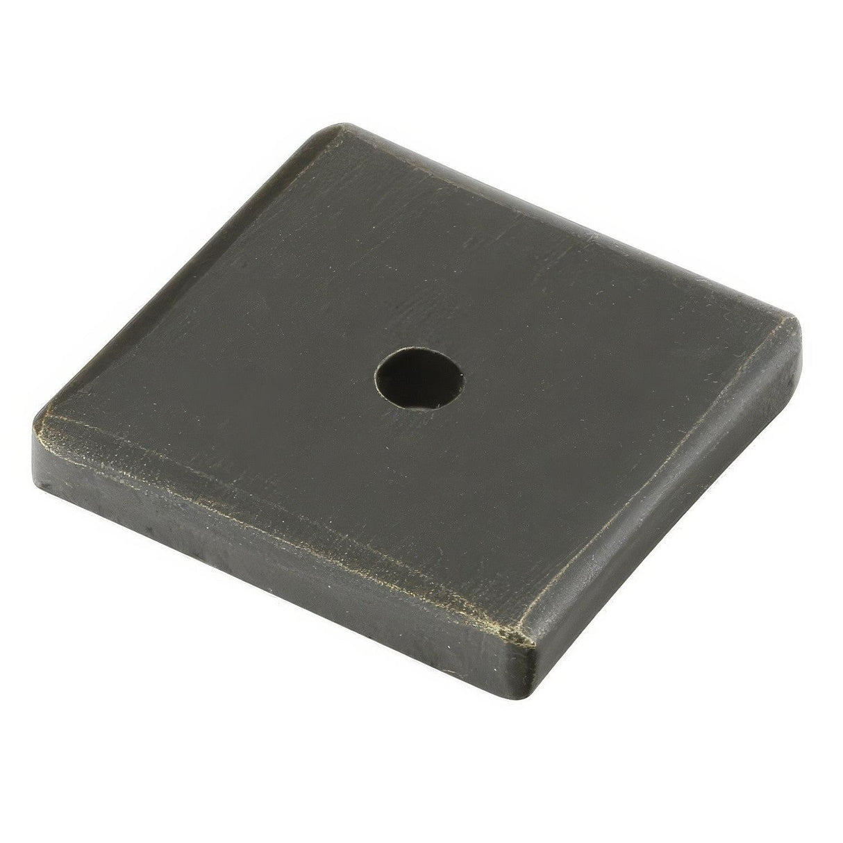 Emtek 86342MB Sandcast Bronze 1.25" Cabinet Knob Square Back Plate Medium Bronze