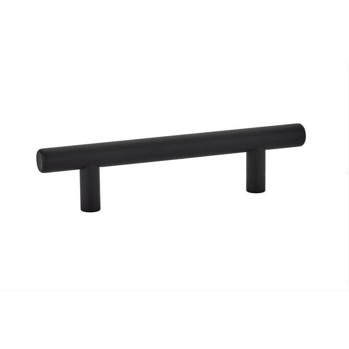 Emtek 86359US19 86359US Mid Century Modern 3.5" Solid Brass Bar Cabinet Pull Flat Black
