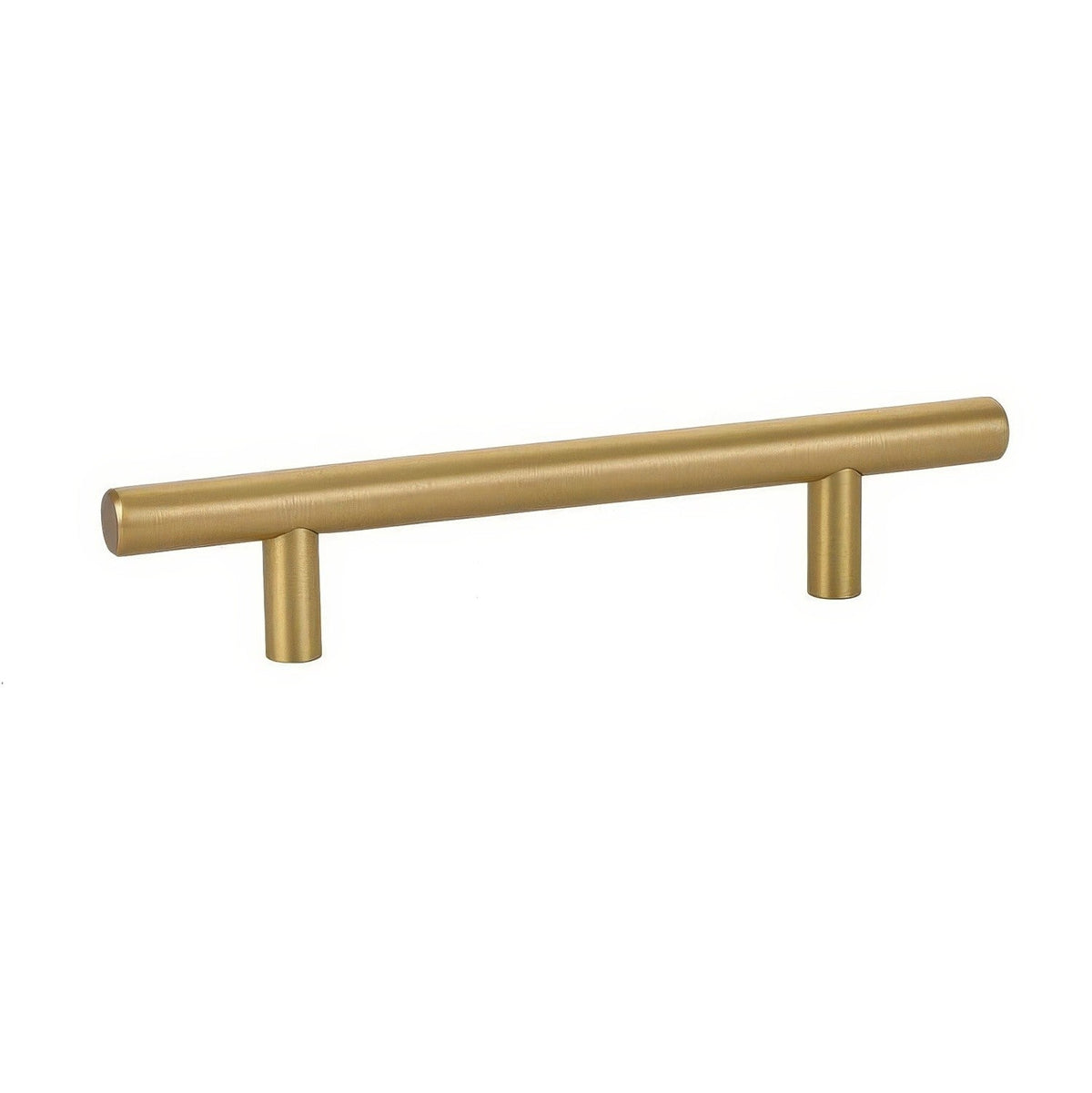 Emtek 86359US4 86359US Mid Century Modern 3.5" Solid Brass Bar Cabinet Pull Satin Brass