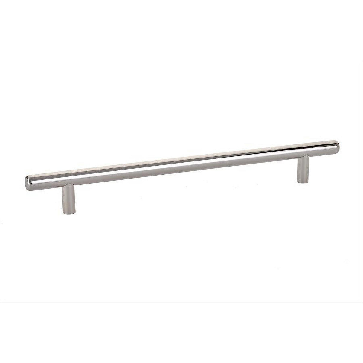 Emtek 86363US14 86363US Mid Century Modern 8" Solid Brass Bar Cabinet Pull Polished Nickel Lifetime