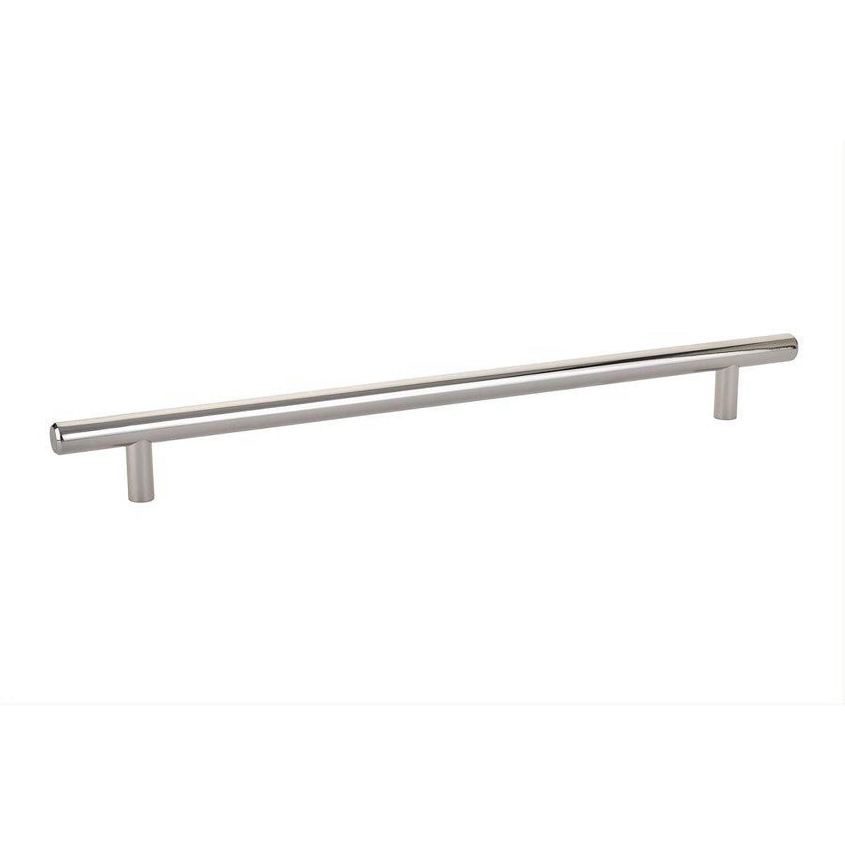 Emtek 86364US14 86364US Mid Century Modern 10" Solid Brass Bar Cabinet Pull Polished Nickel Lifetime