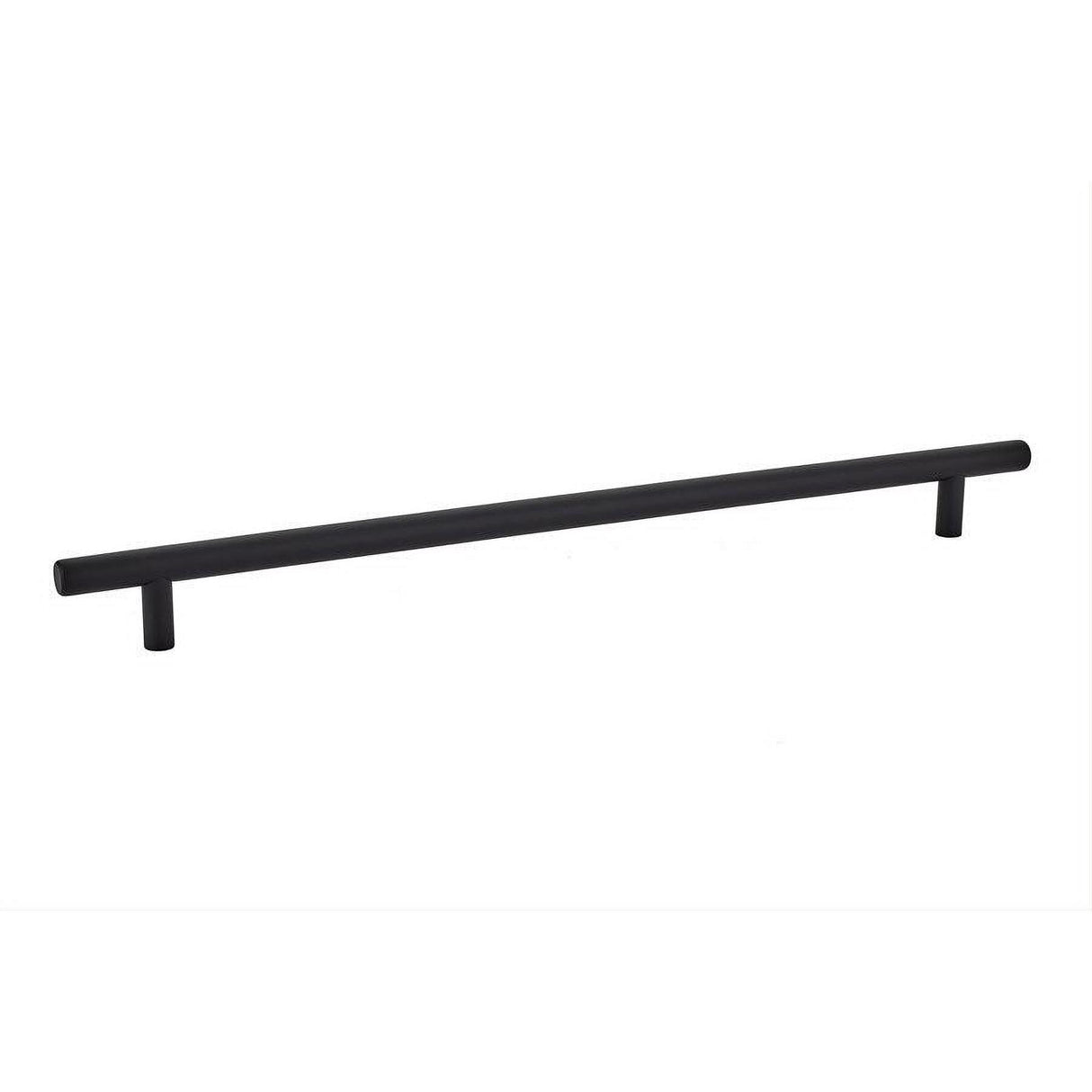 Emtek 86365US19 Mid Century Modern 12" Solid Brass Bar Cabinet Pull Flat Black