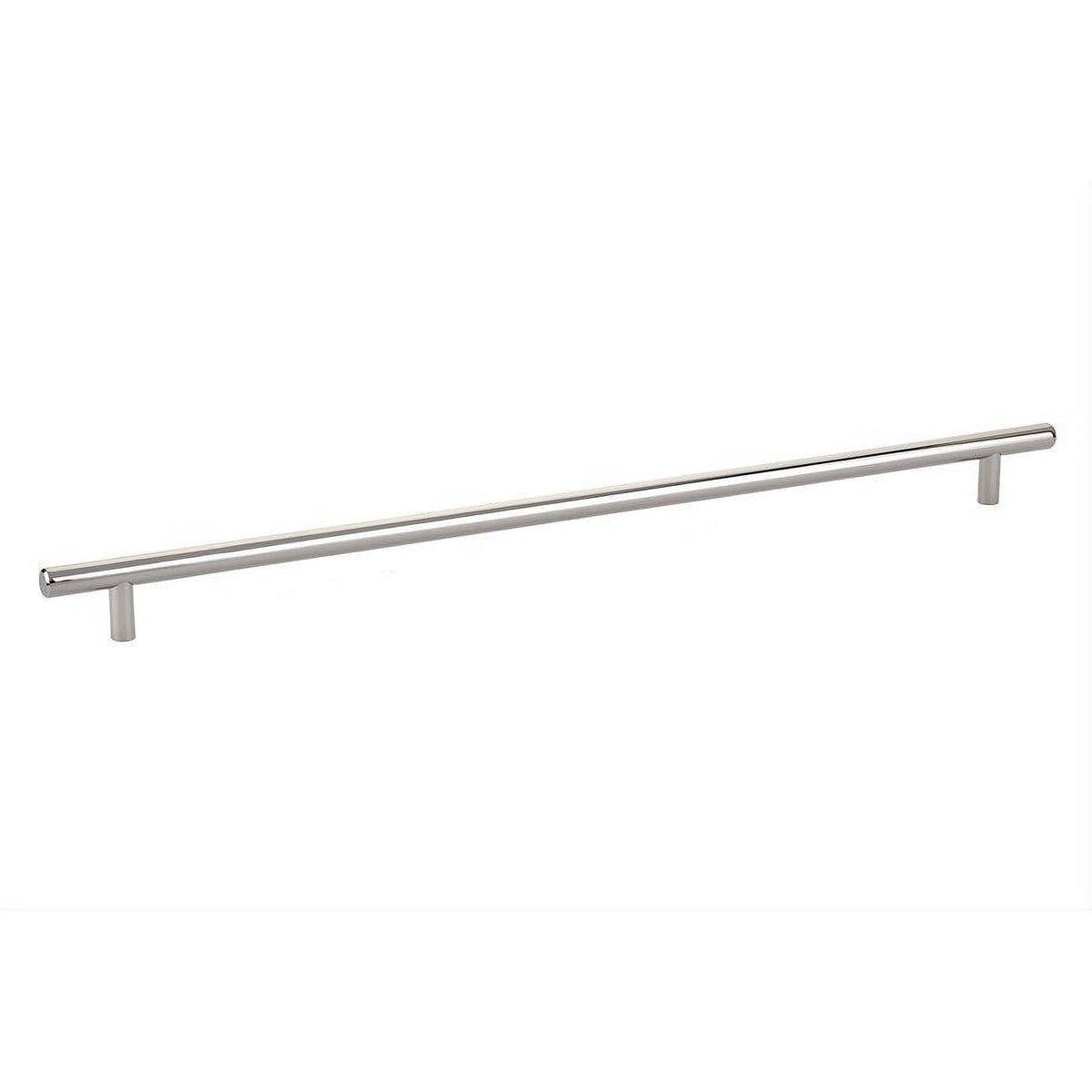 Emtek 86366US14 86366US Mid Century Modern 16" Solid Brass Bar Cabinet Pull Polished Nickel Lifetime