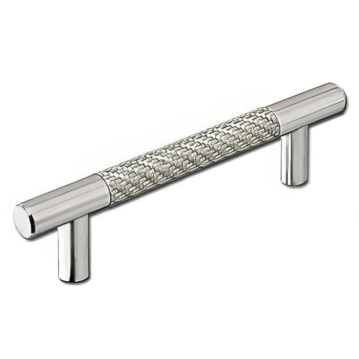 Emtek 86389US15 Silver Carbon Fiber 6" Solid Brass Modern Bar Cabinet Pull Satin Nickel