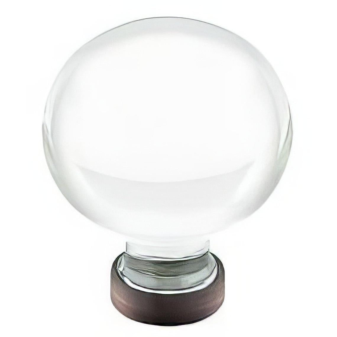 Emtek 86394US10B 86394US Bristol 1" Crystal Cabinet Knob Oil Rubbed Bronze