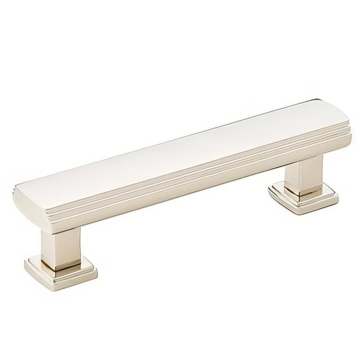 Emtek 86422US14 Art Deco 3-1/2" Designer Brass Cabinet Pull Polished Nickel