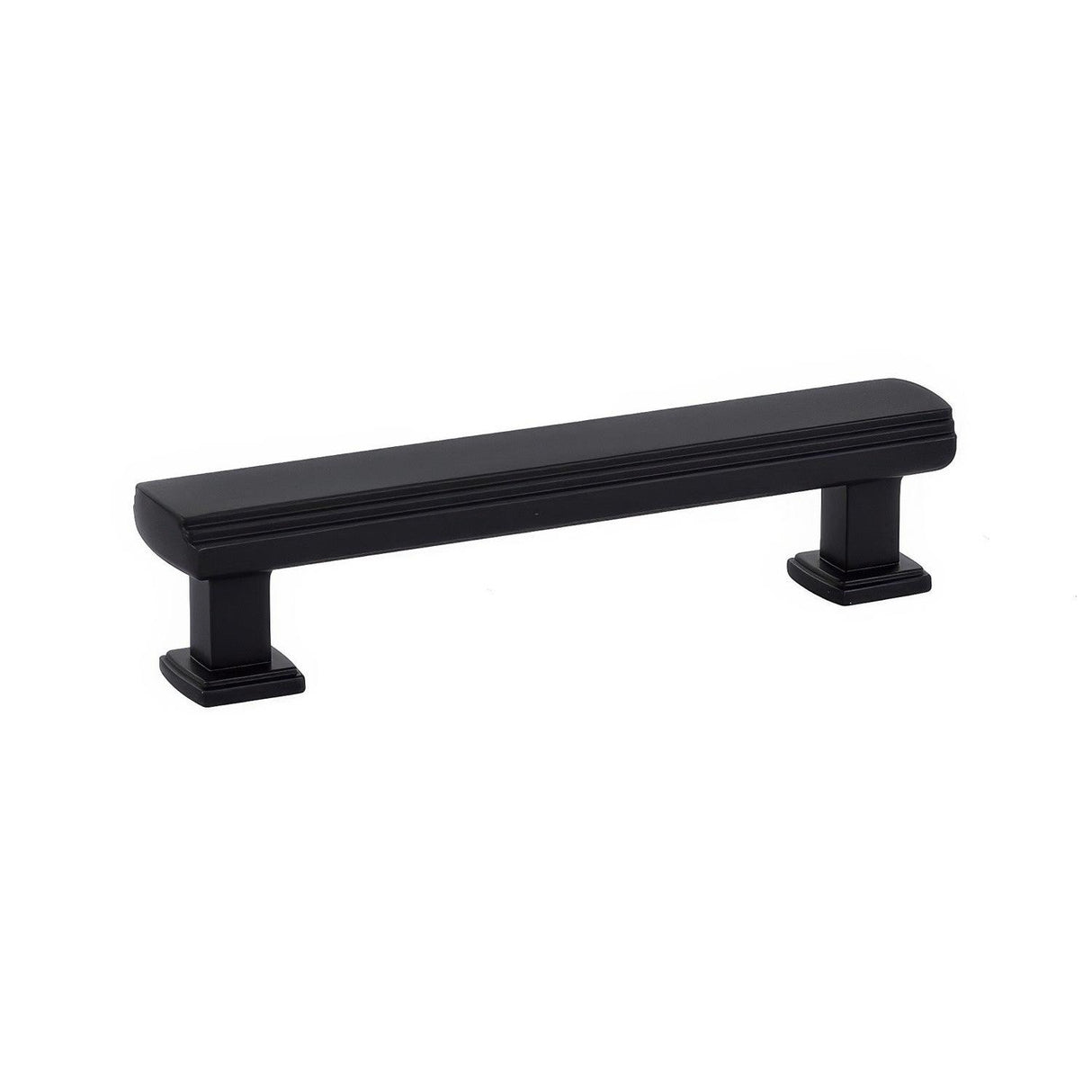 Emtek 86422US19 Art Deco 3-1/2" Designer Brass Cabinet Pull Flat Black