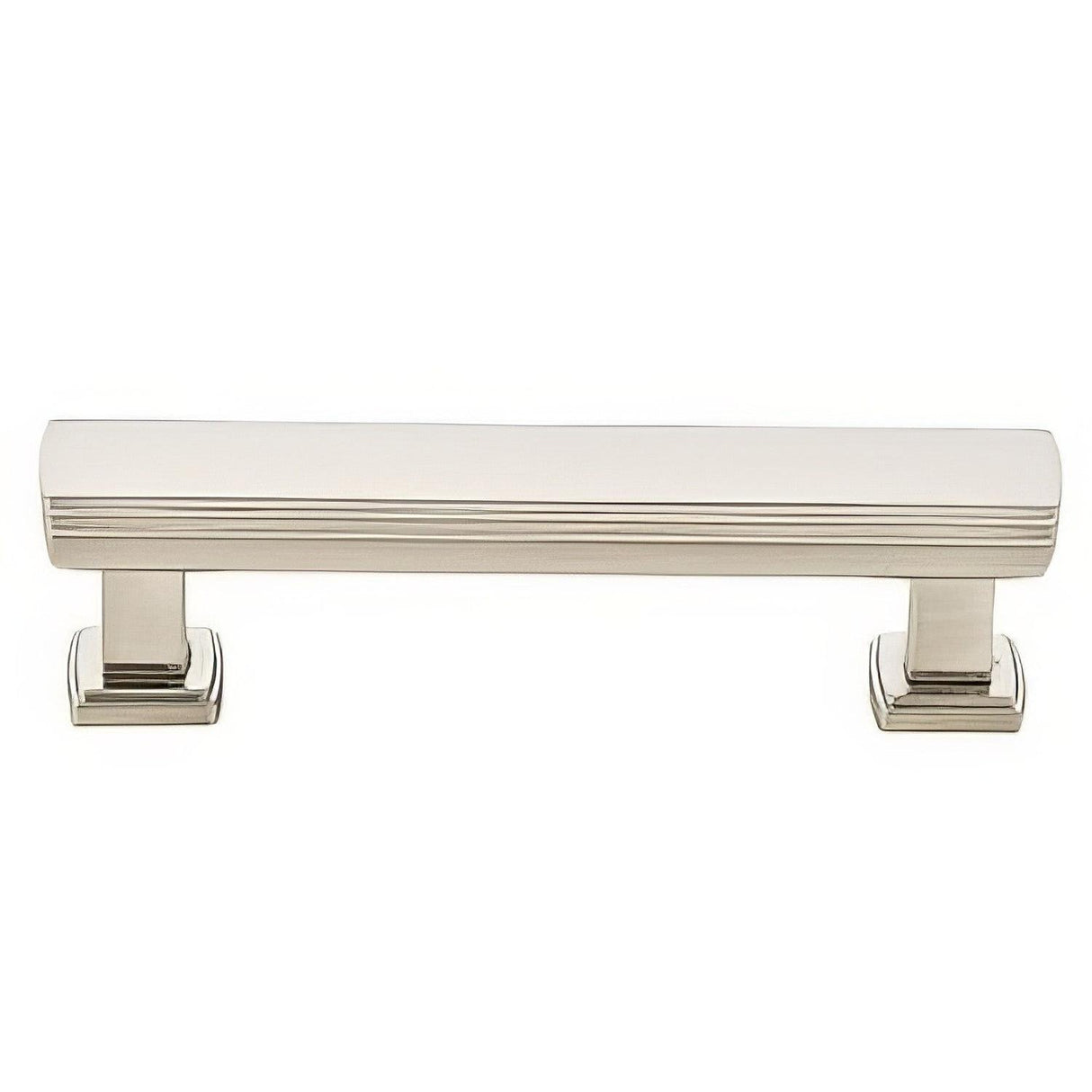 Emtek 86423US15 Art Deco 4" Designer Brass Cabinet Pull Satin Nickel
