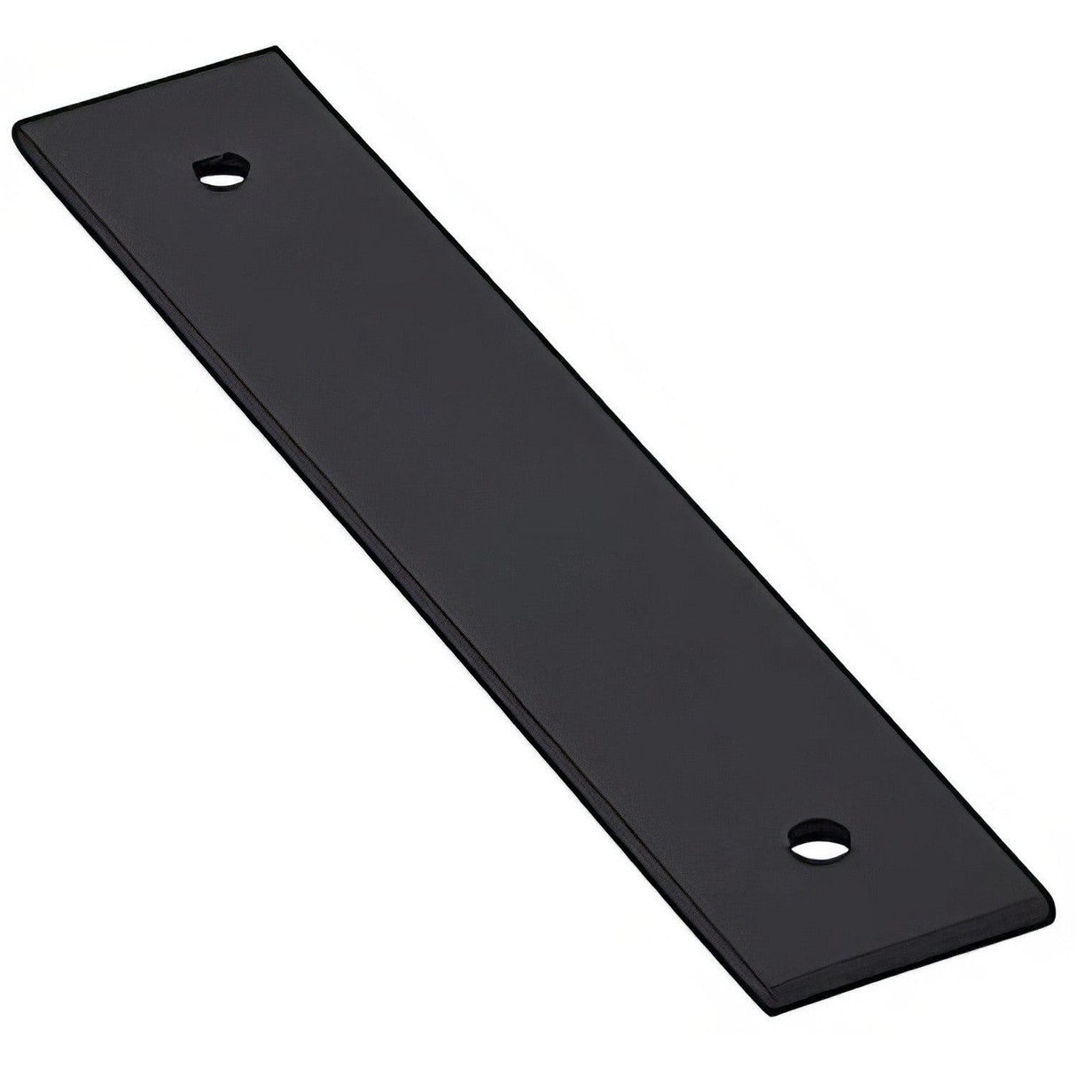 Emtek 86435US19 86435US Art Deco 4" Rectangular Designer Brass Cabinet Knob Back Plate Flat Black