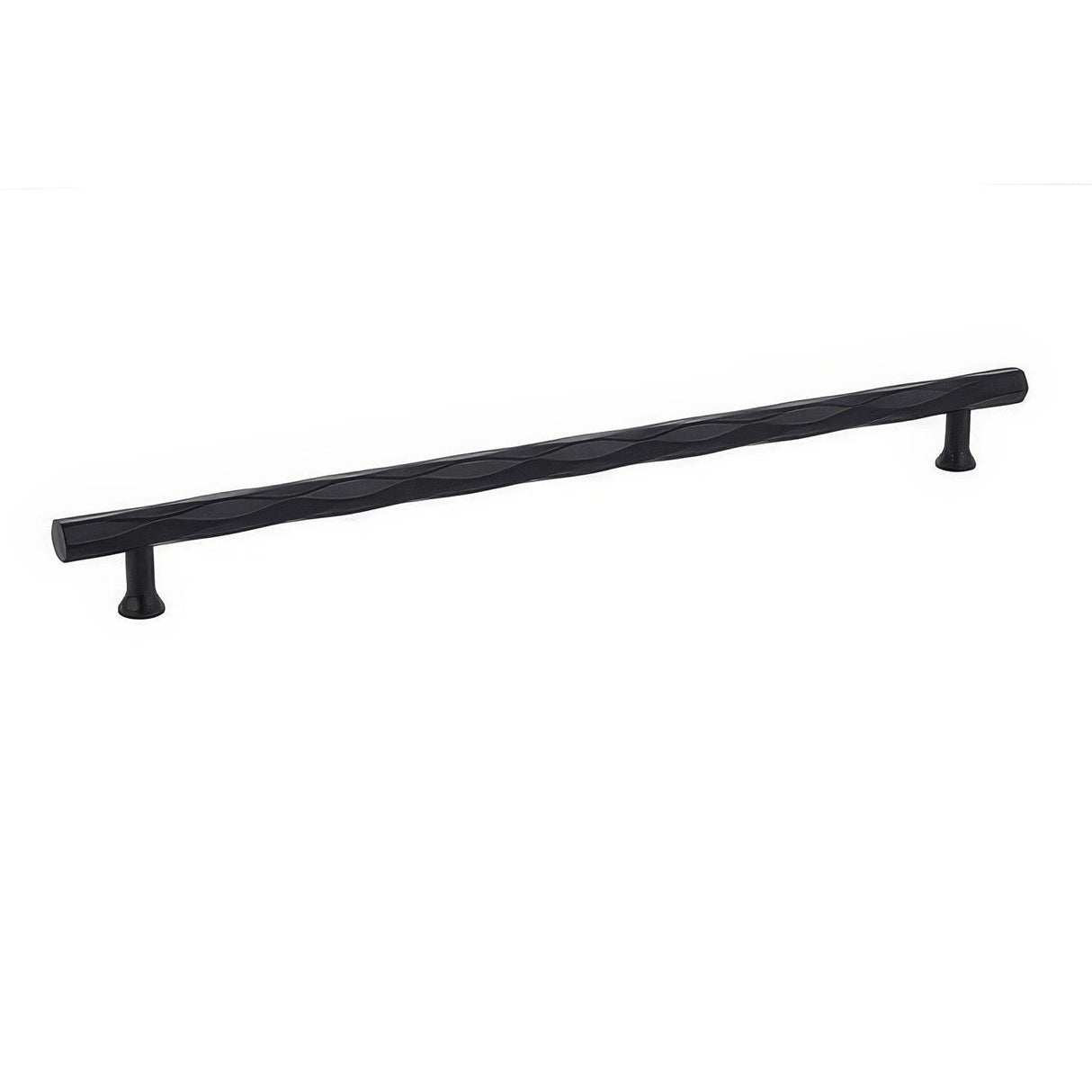 Emtek 86491US19 12 Inch Center to Center Tribeca Cabinet Pull Flat Black