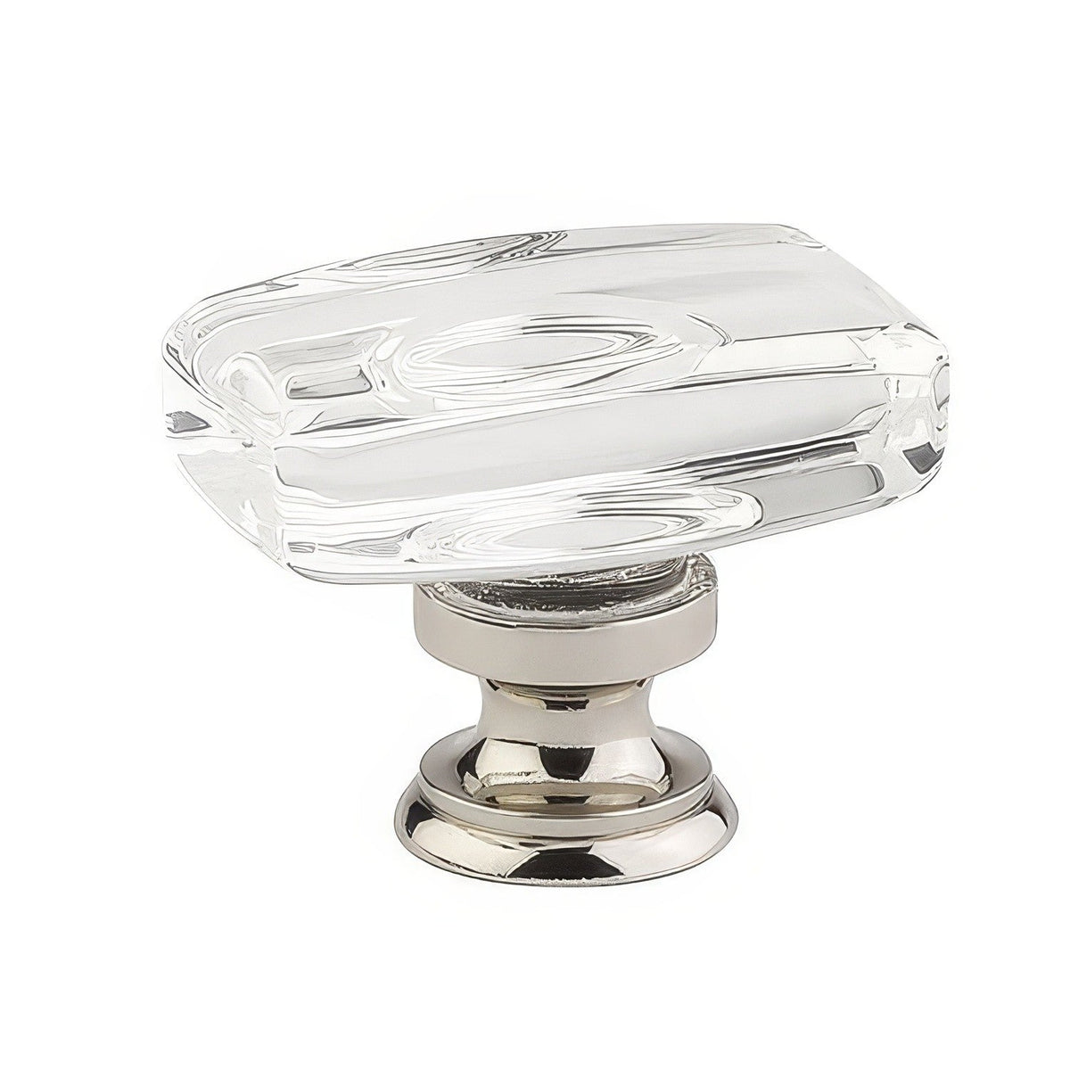 Emtek 86566US14 Windsor 1-5/8 Inch Crystal Cabinet Knob - Polished Nickel