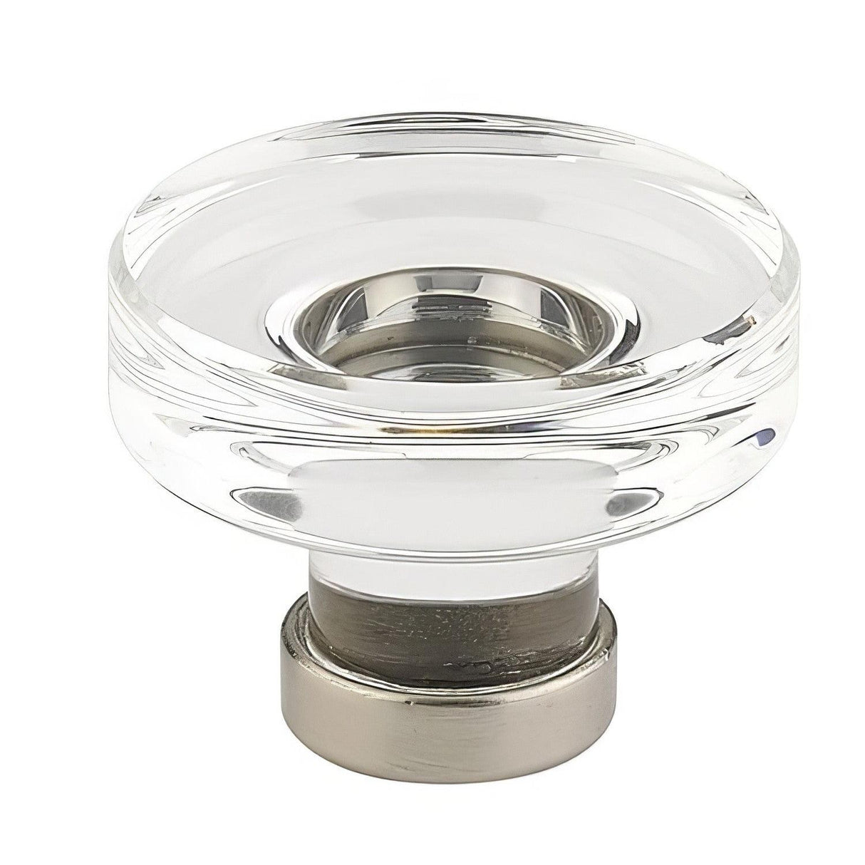 Emtek 86569US14 Grayson 1-1/4 Inch Crystal Cabinet Knob - Polished Nickel