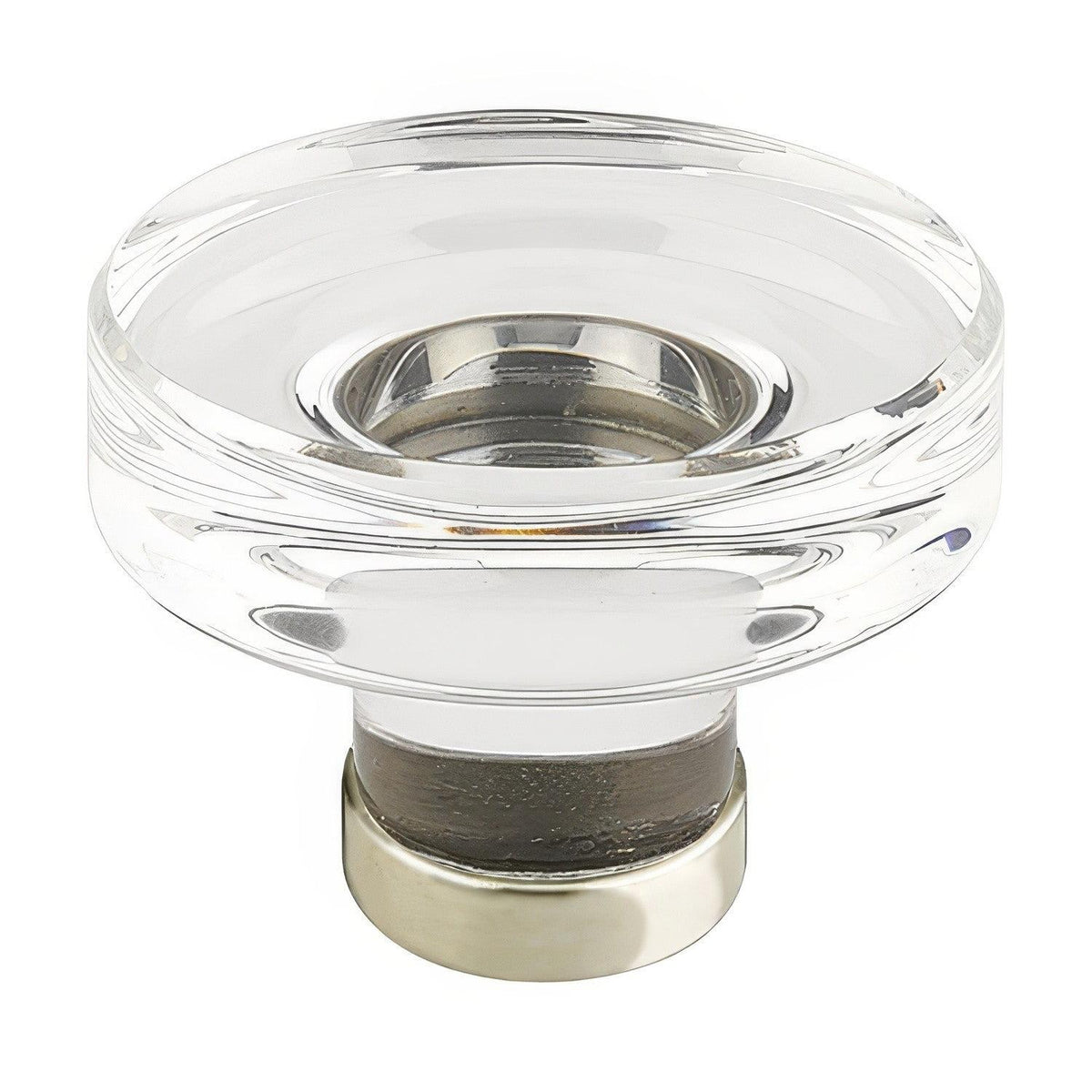 Emtek 86570US14 Grayson 1-3/4 Inch Crystal Cabinet Knob - Polished Nickel