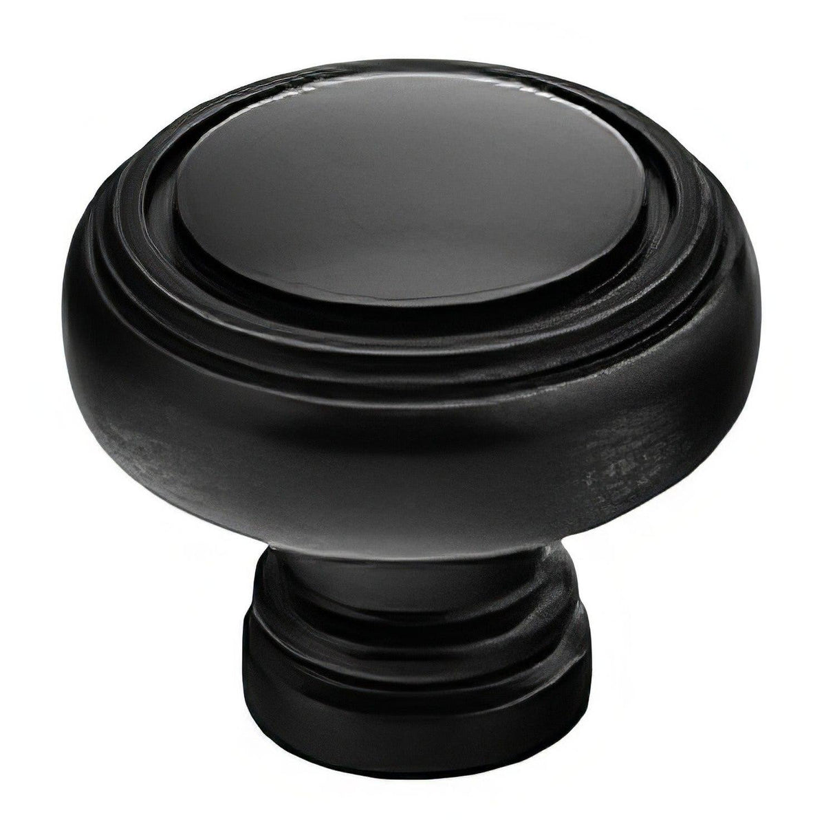 Emtek 86610US19 Norwich 1-1/4" Solid Brass Cabinet Knob - Flat Black