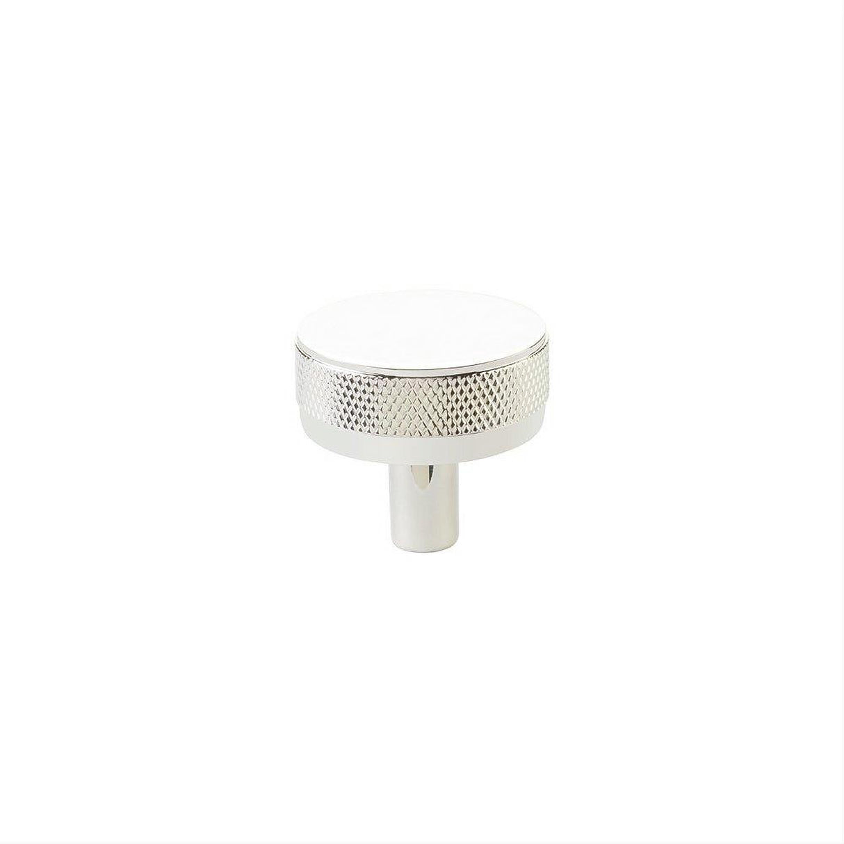 Emtek 86655.CCKUS14.KNKUS14 Stem with Knurled Knob Select Cabinet Knob Polished Nickel Lifetime