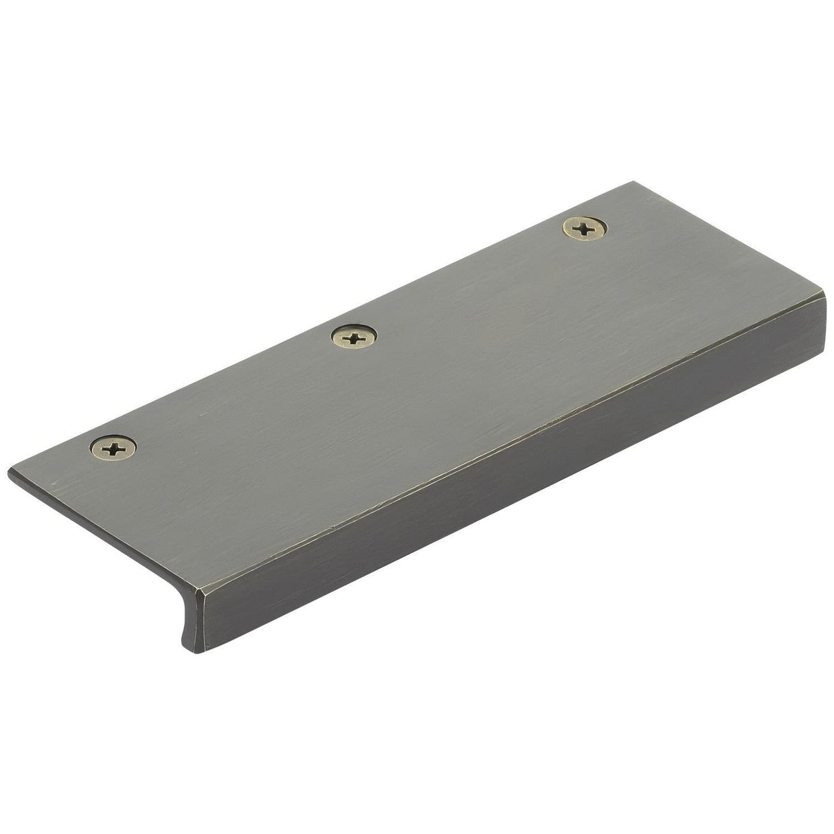 Emtek 86665MB 86665 Rustic Modern Edge Cabinet Pull with 4-1/2" Center to Center Medium Bronze