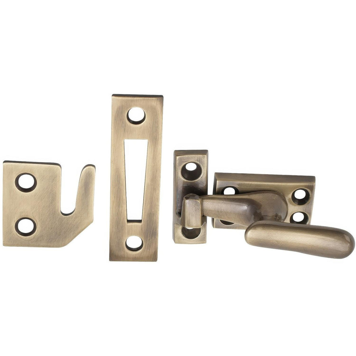 Emtek 8713US7 8713US 2-1/16" Height x 1-1/16" Width Large Size Solid Brass Casement Latch French Antique