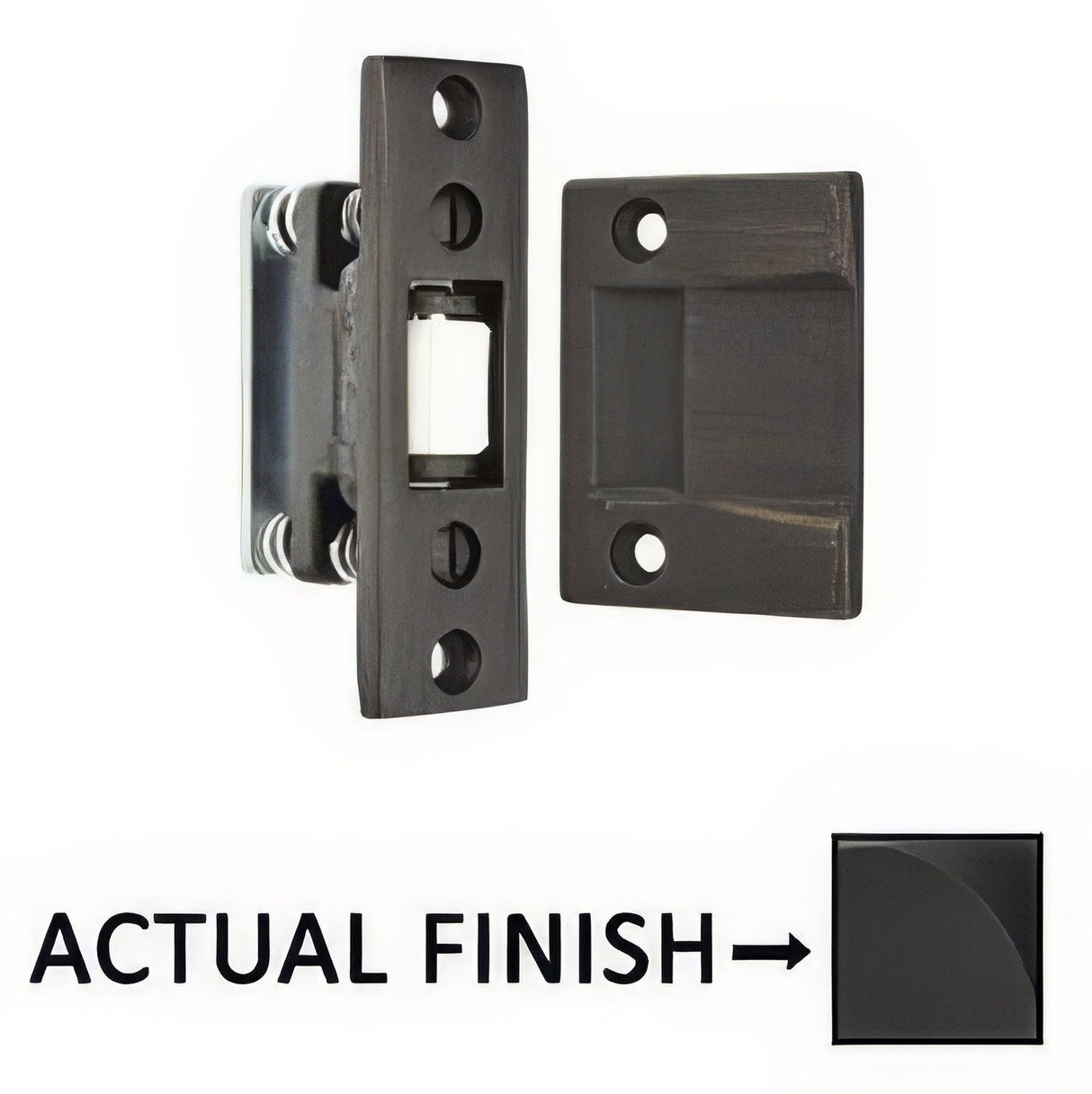 Emtek 8801US19 Solid Brass Roller Catch - Flat Black