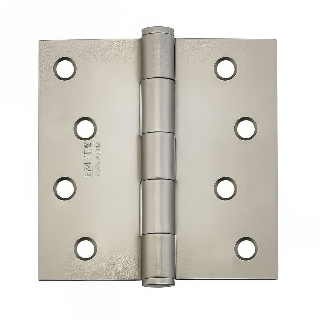 Emtek 91014TWB 4" x 4" Square Corner Plain Bearing Mortise Hinge - Pair Tumbled White Bronze