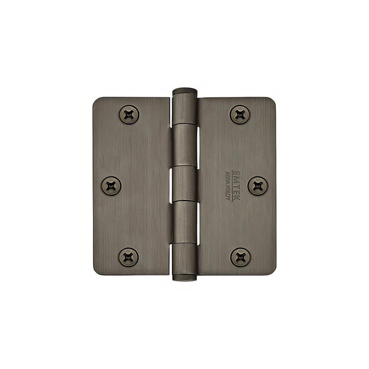Emtek 92013US15A 92013US 3.5" x 3.5" Square Corner Plain Bearing Mortise Hinge - Pair Pewter