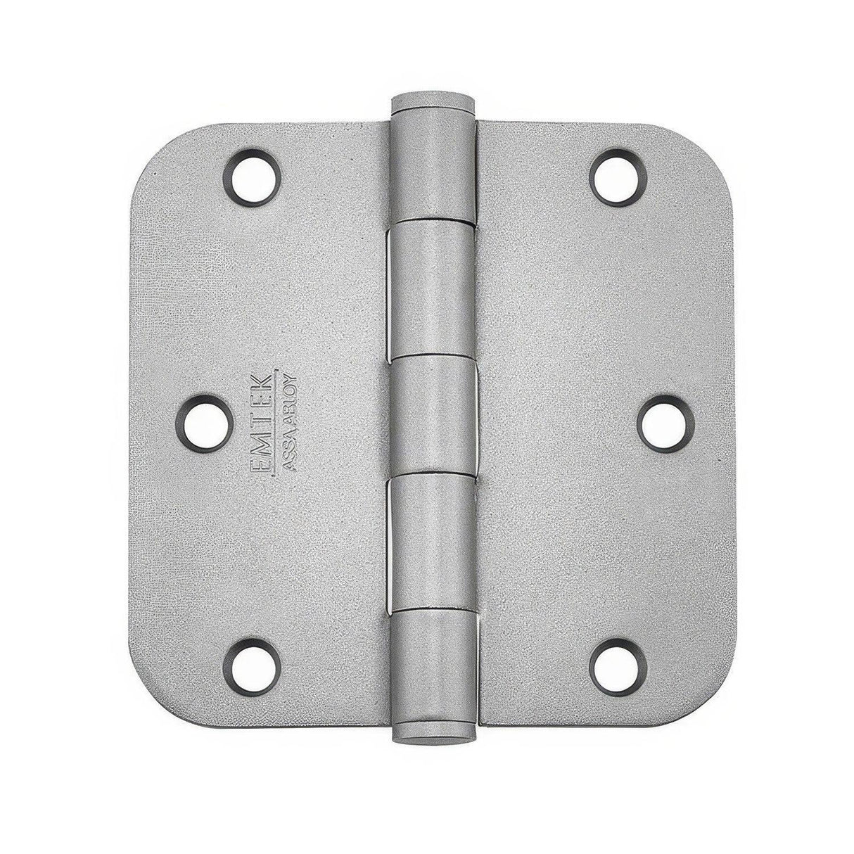 Emtek 92033US3 92033US 3-1/2" x 3-1/2" Plated Steel Heavy Duty 5/8" Radius Round Corner Plain Bearing Hinges - Pair Polished Brass