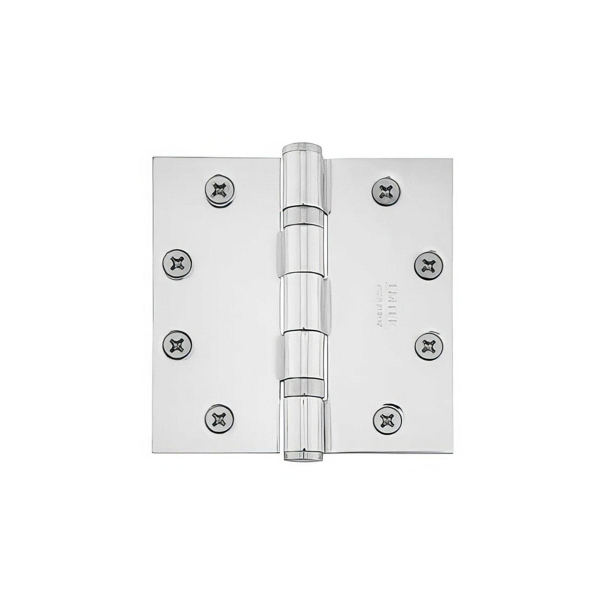 Emtek 94015US14 4.5" x 4.5" Square Corner Ball Bearing Mortise Hinge - Pair Polished Nickel