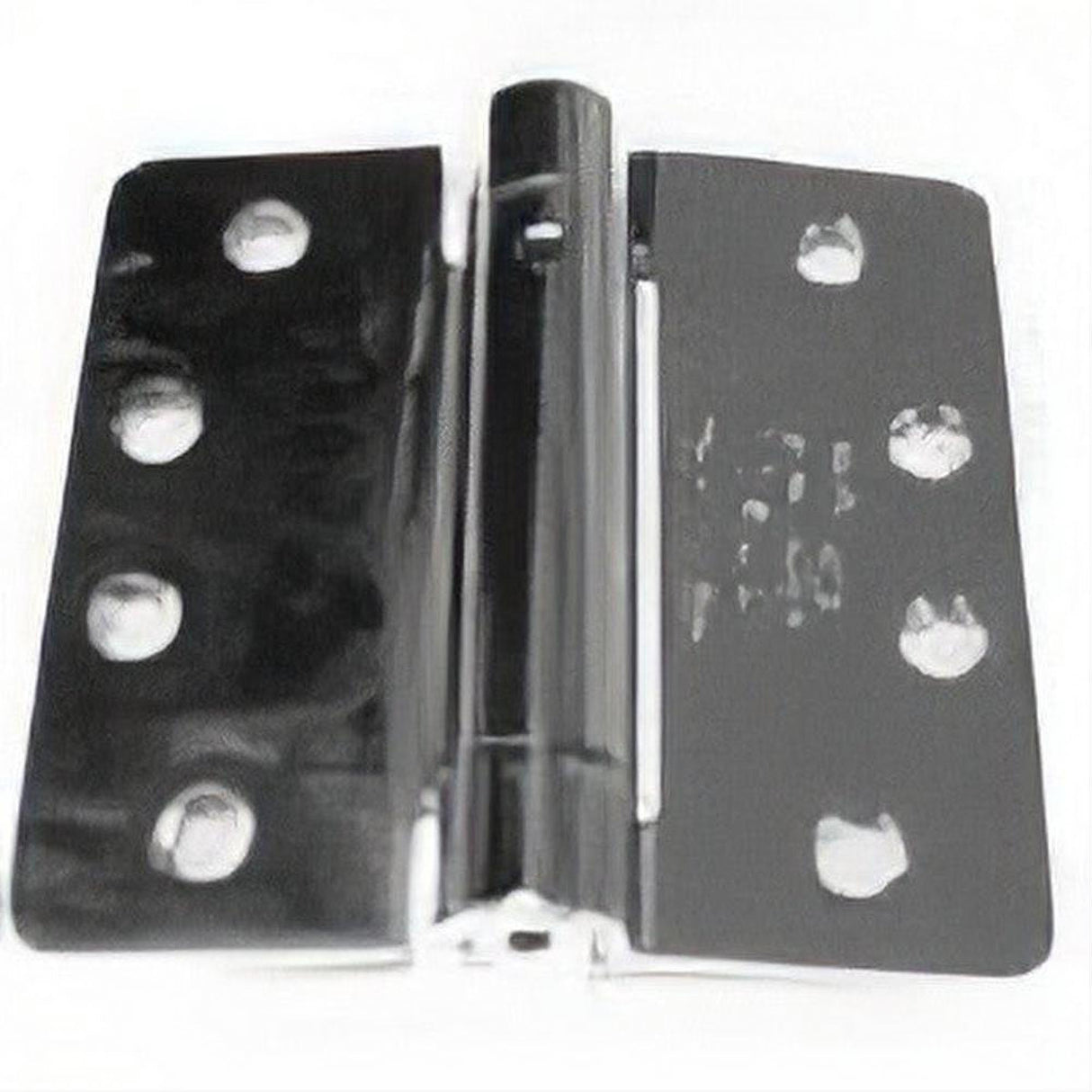Emtek 95024US3 4" x 4" Spring Mortise Hinge with 1/4" Radius Corners - Pair NRP Polished Brass