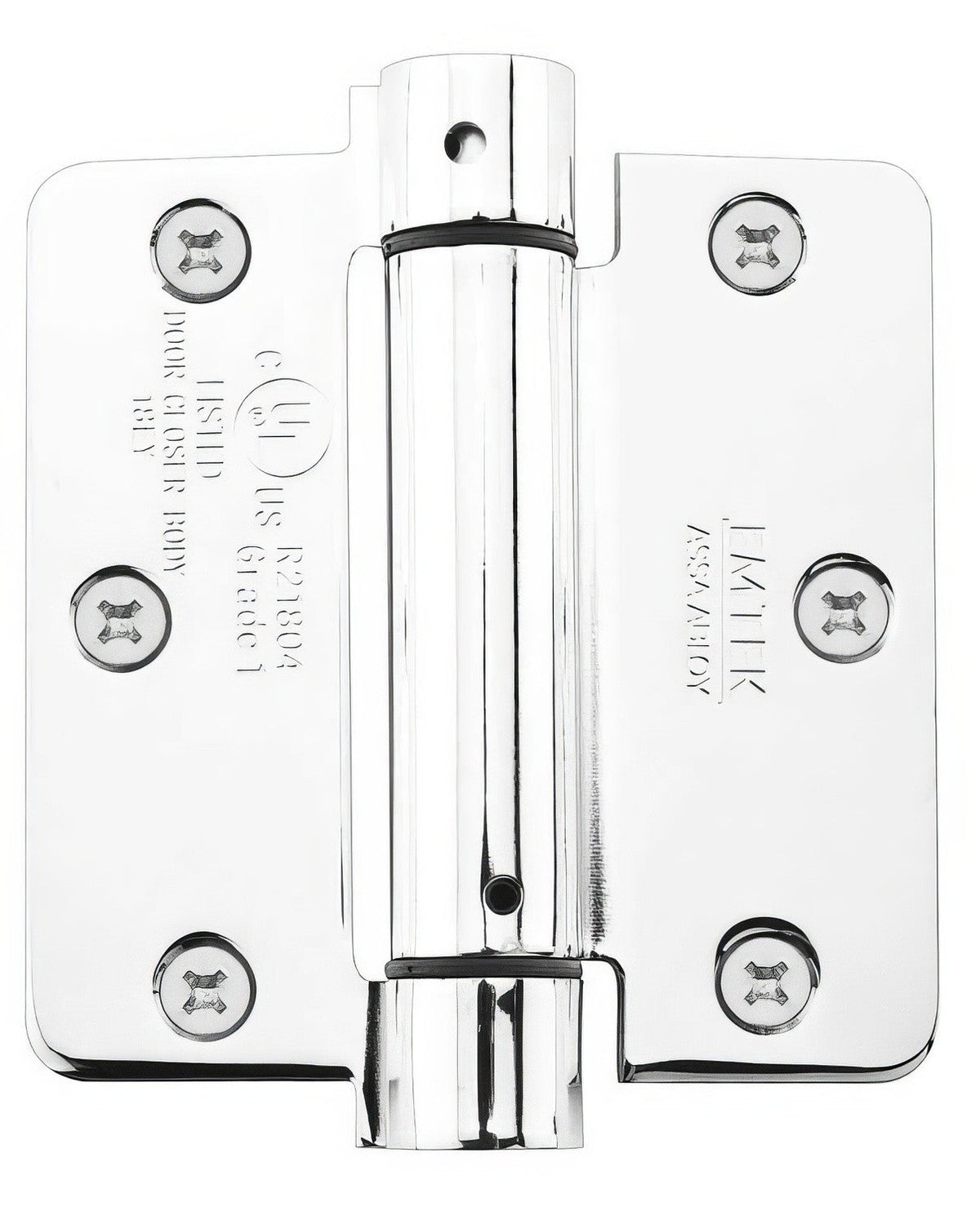 Emtek 95033US10B 3.5" x 3.5" Spring Mortise Hinge with 5/8" Radius Corners - Pair NRP Oil Rubbed Bronze