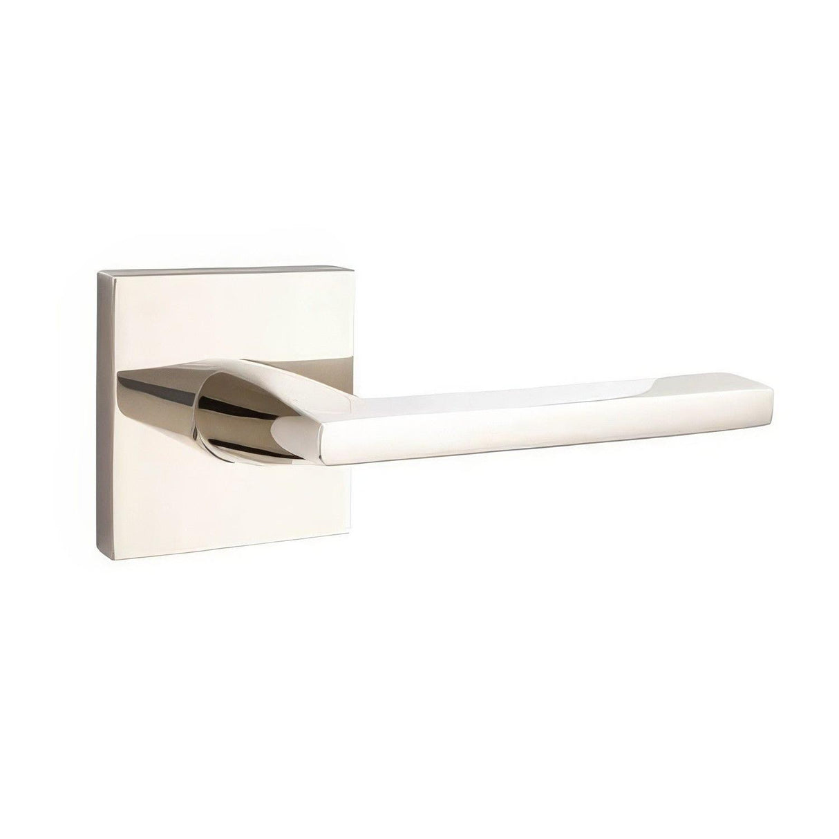 Emtek C5110HLOUS26 C5110HLOUS Helios Lever Passage with Square Rose and CF Mechanism Polished Chrome
